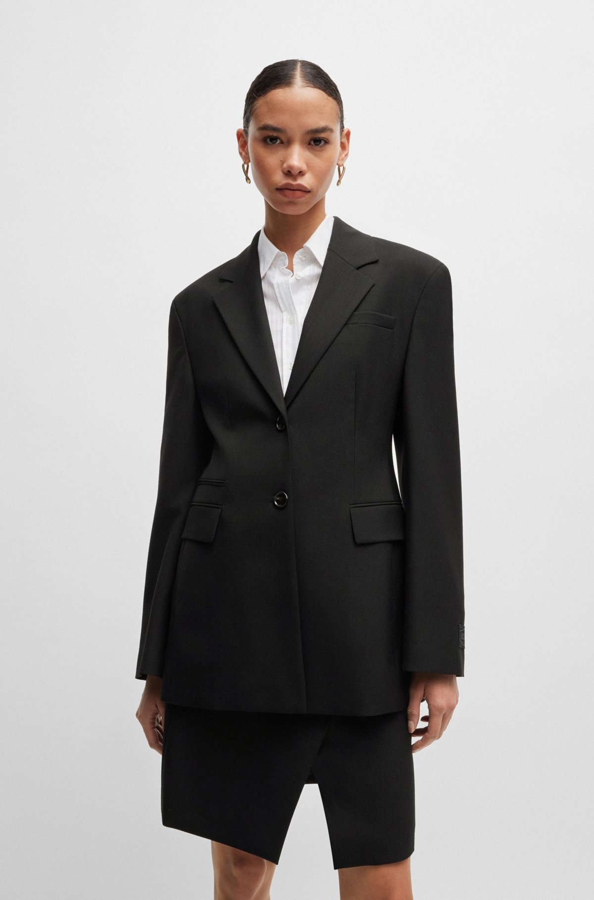 SLIM-FIT JACKET IN WOOL TWILL - 2