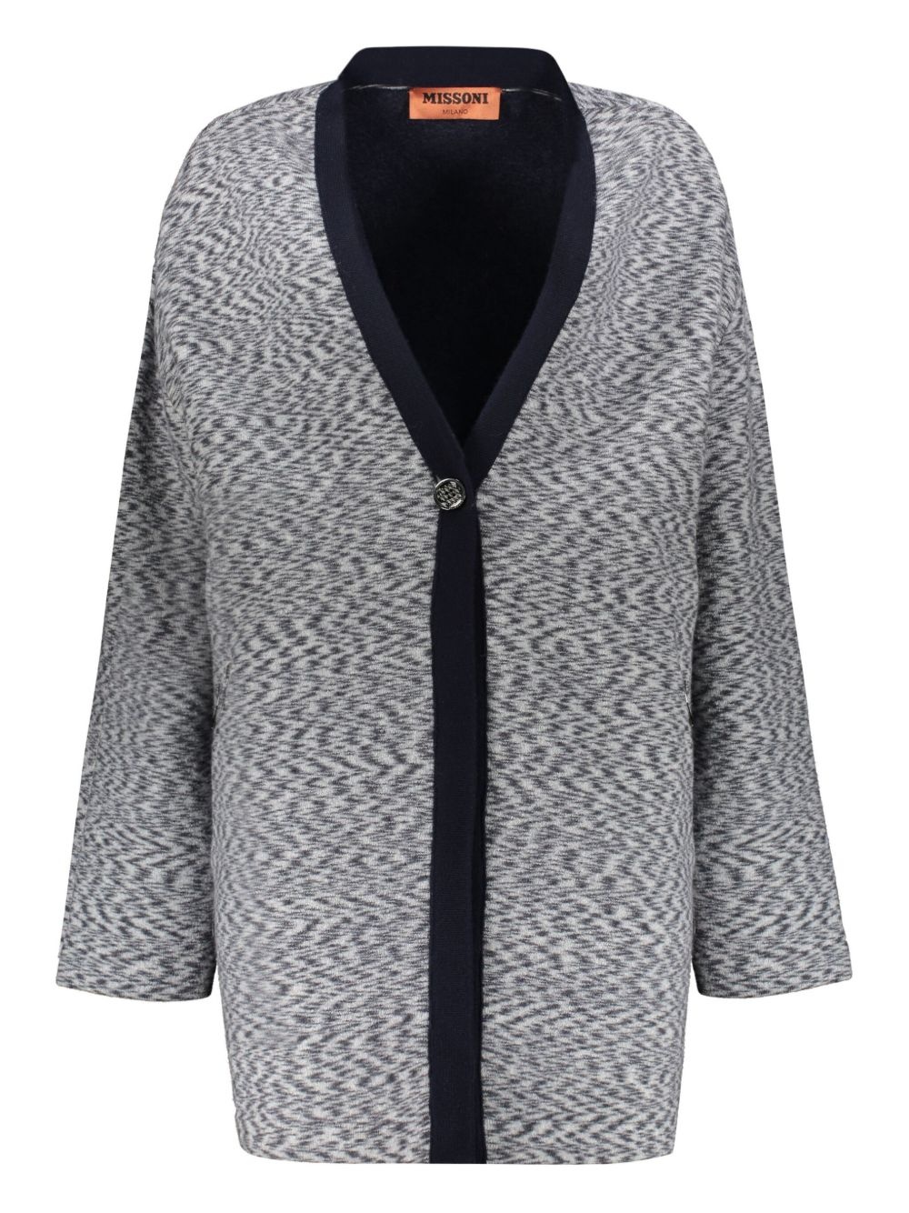 wool-blend cardi-coat - 1