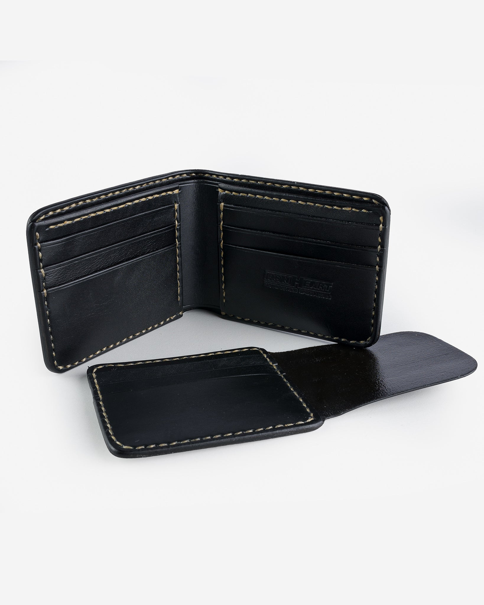 IHG-071-GRN Slimline Small Shell Cordovan Wallet - Green - 4