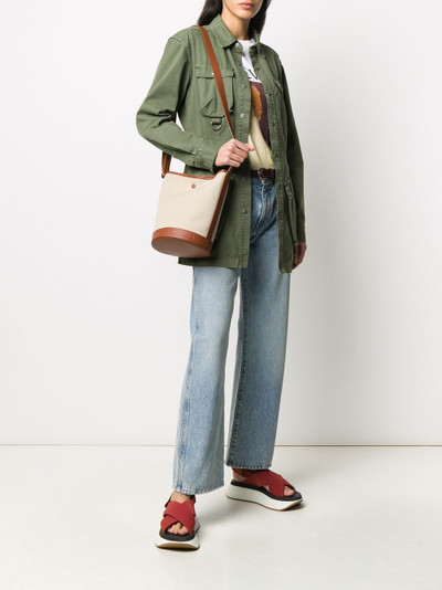 A.P.C. logo embossed bucket bag outlook