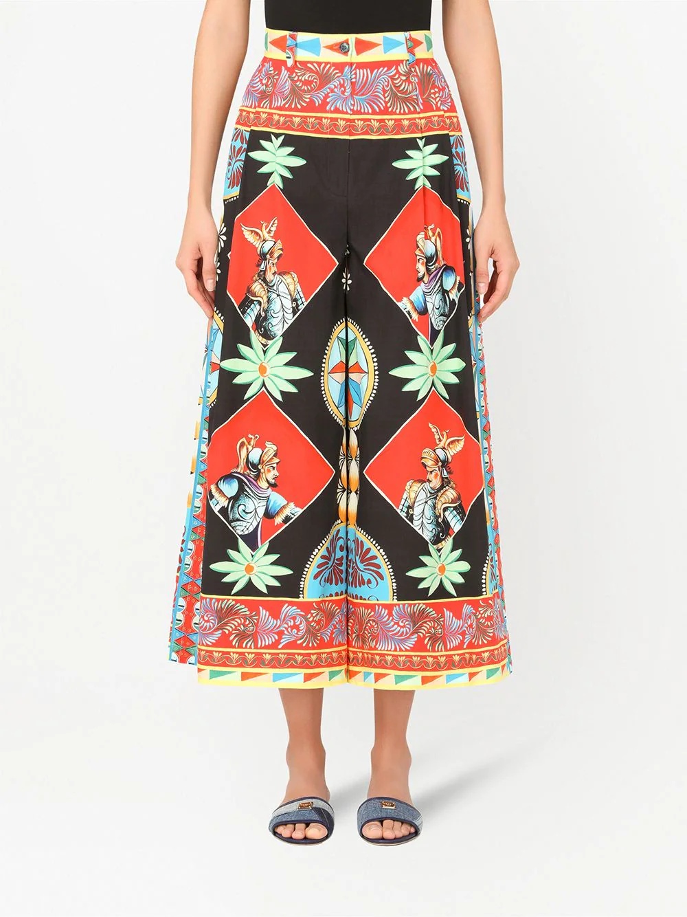 multi-panel palazzo pants - 3