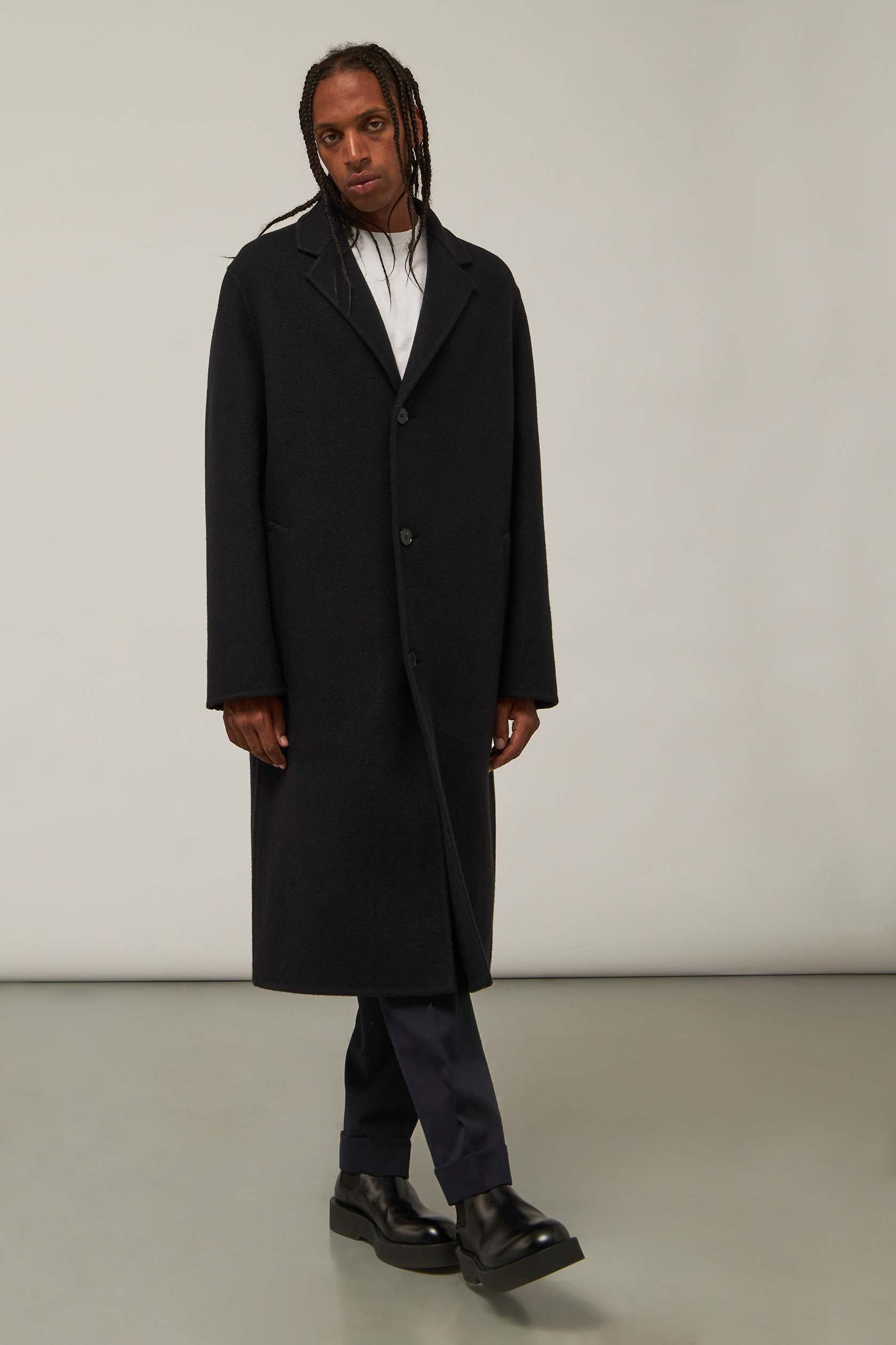 Classic Long Wool Coat - 1