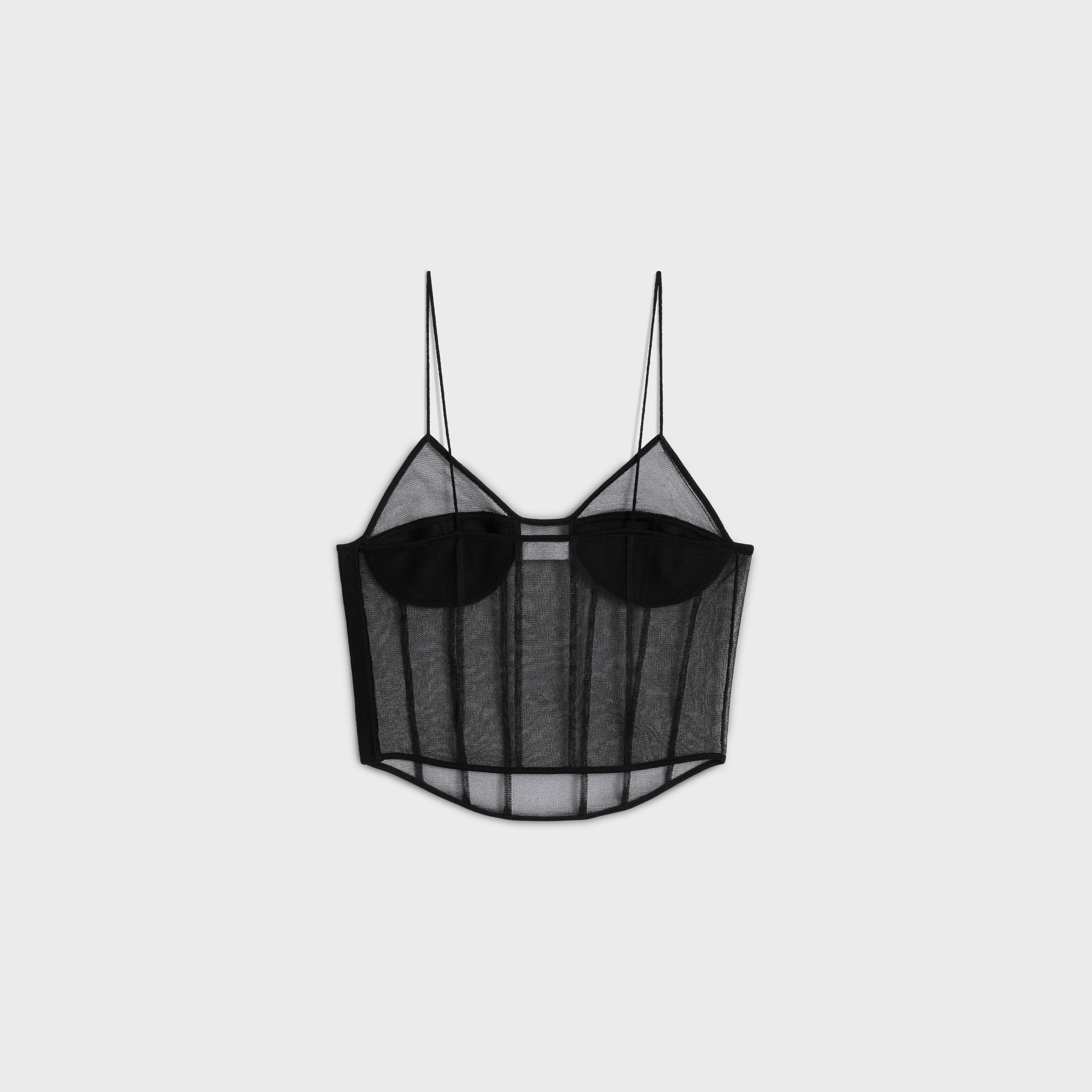 corset top in silk organza - 2