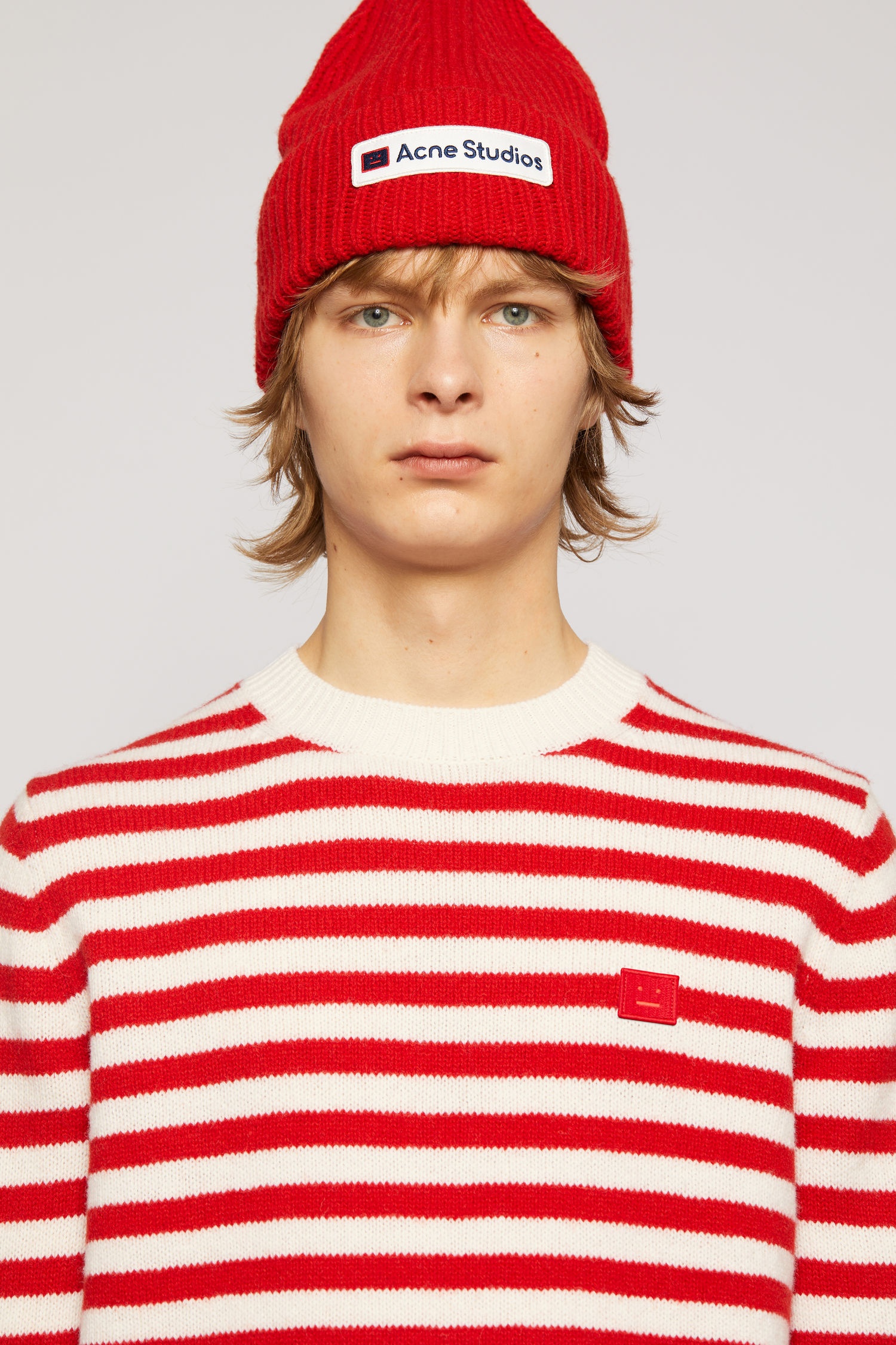 Breton stripe sweater red/white - 4