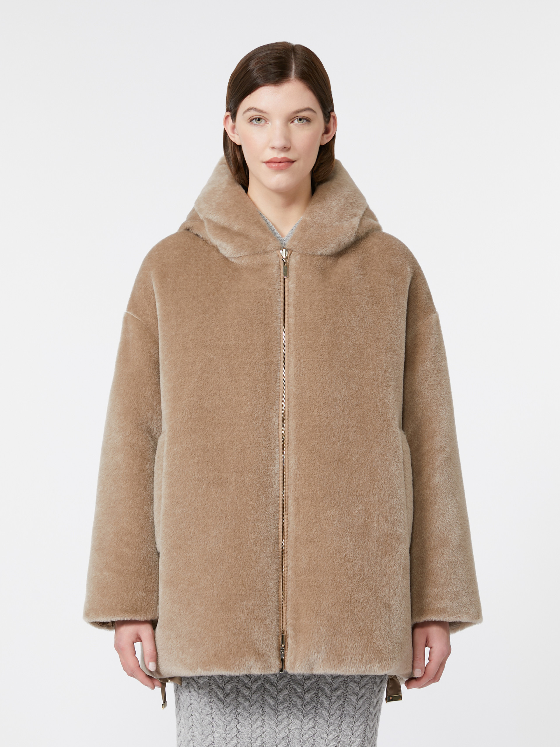 OLIVIA Reversible alpaca and wool padded jacket - 3