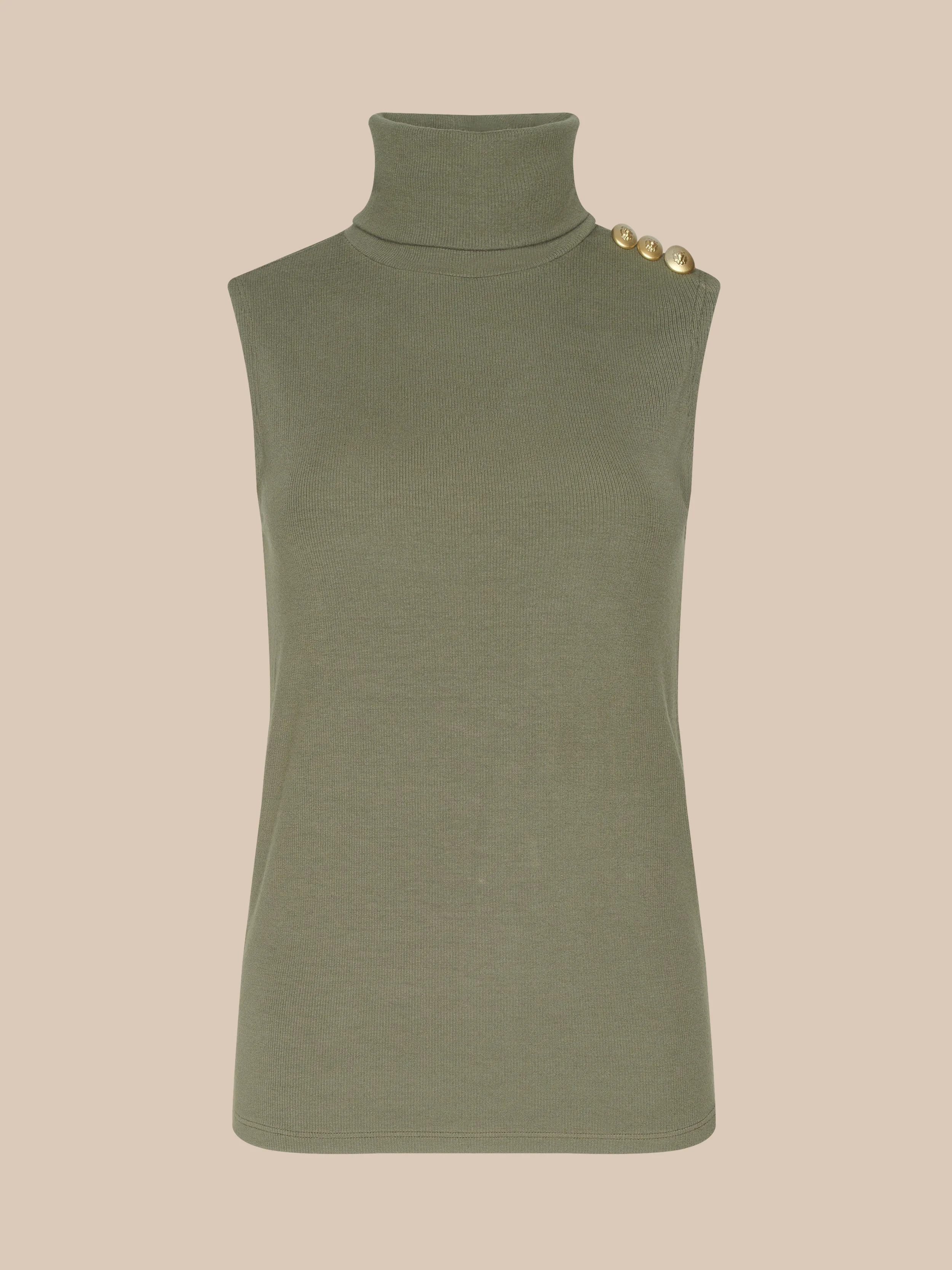 Ceci Sleeveless Turtleneck - 1