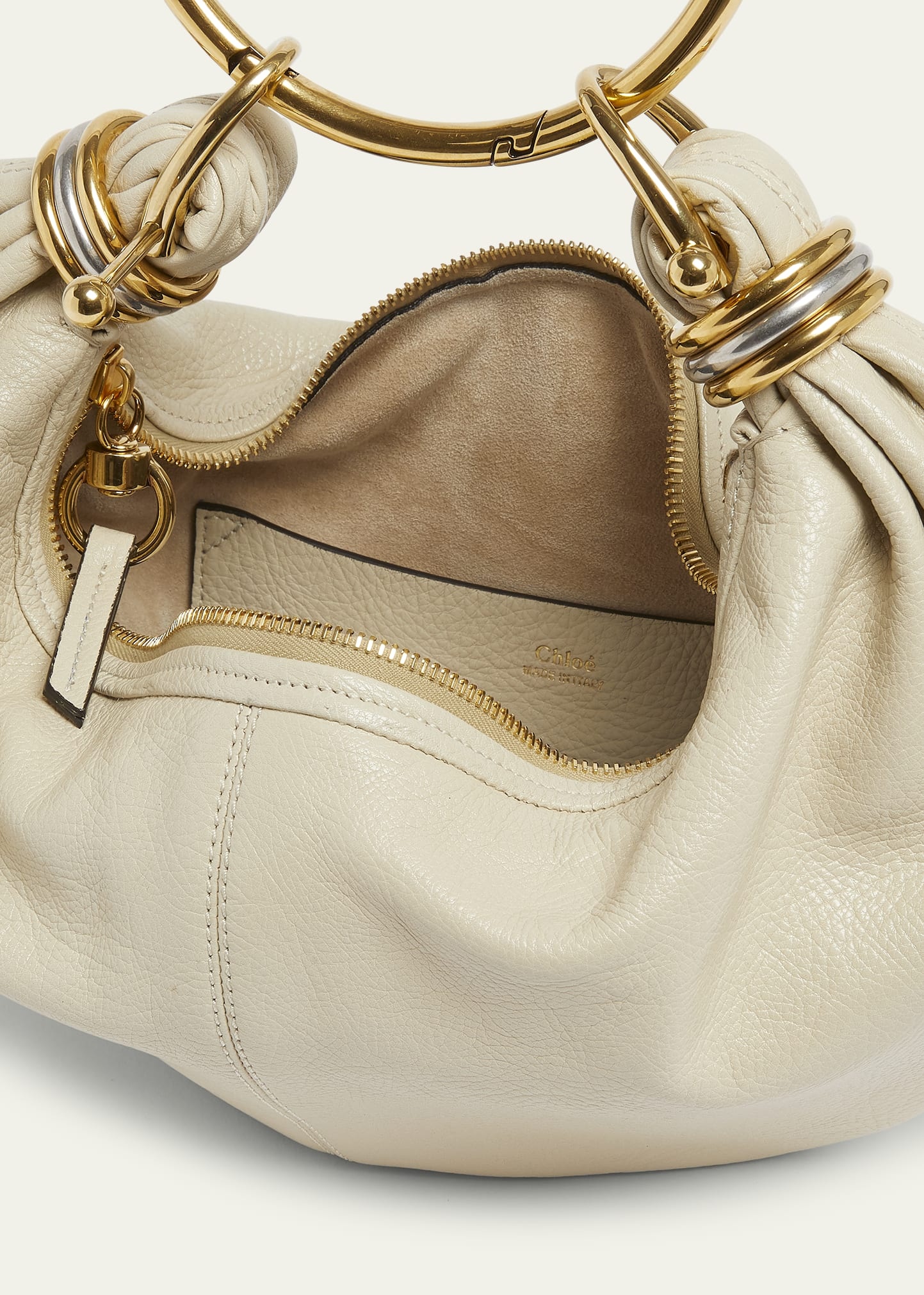 Bracelet Bag Mini in Shiny Grained Calfskin - 3