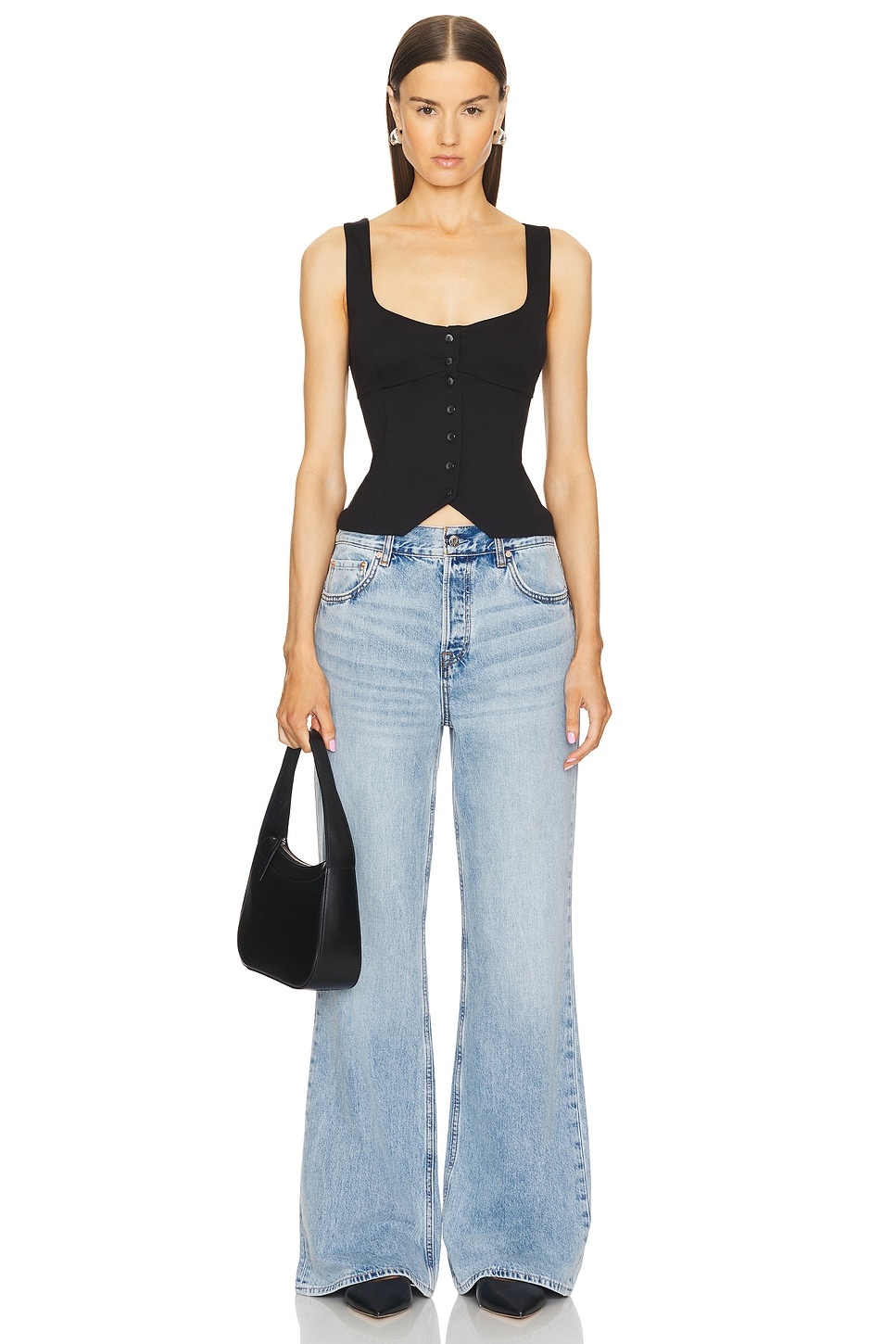 x Maggie MacDonald Jade Low Rise Relaxed Flare - 4