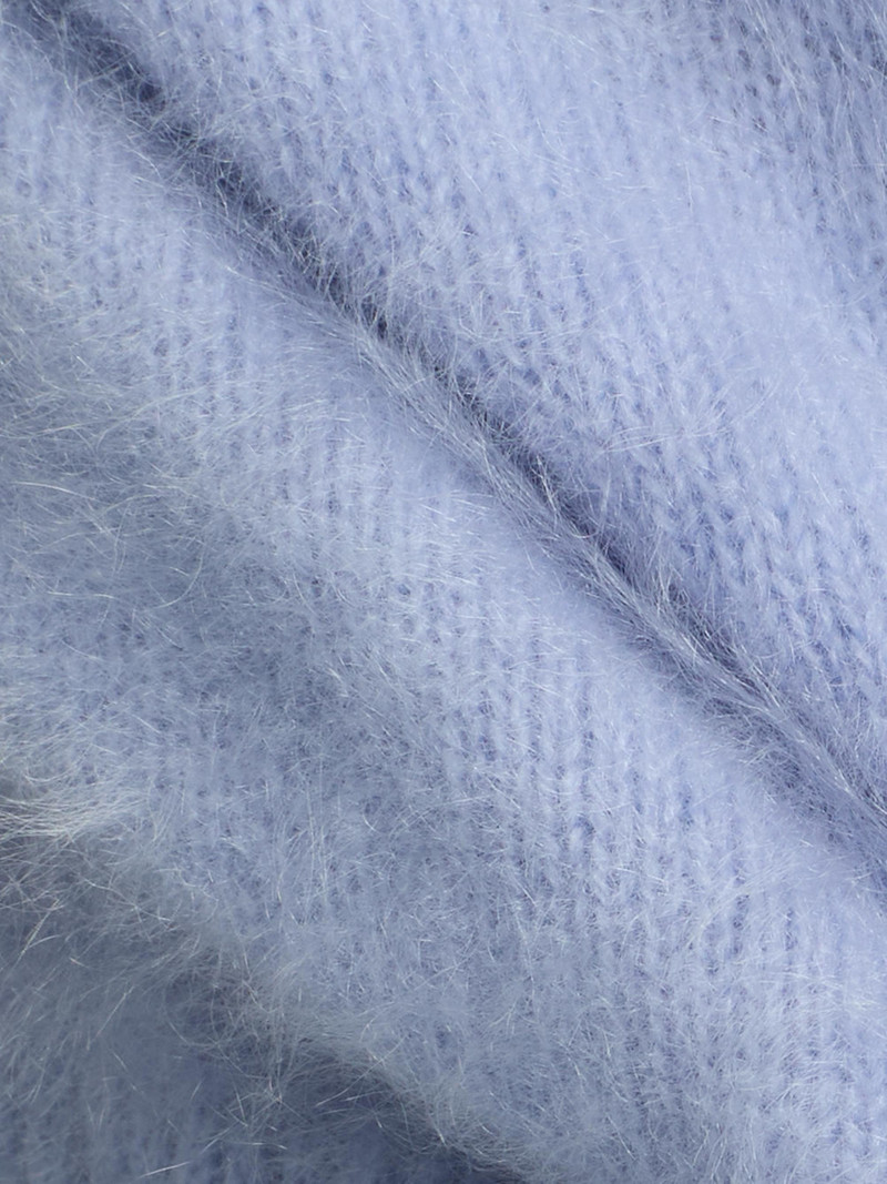 Women's Jada Brushed Cashmere Crop Sweater - Light Blue 7