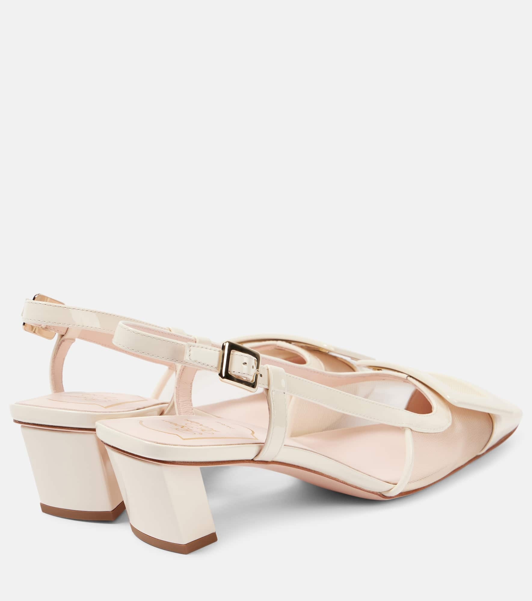 Belle Vivier 45 leather slingback pumps - 2