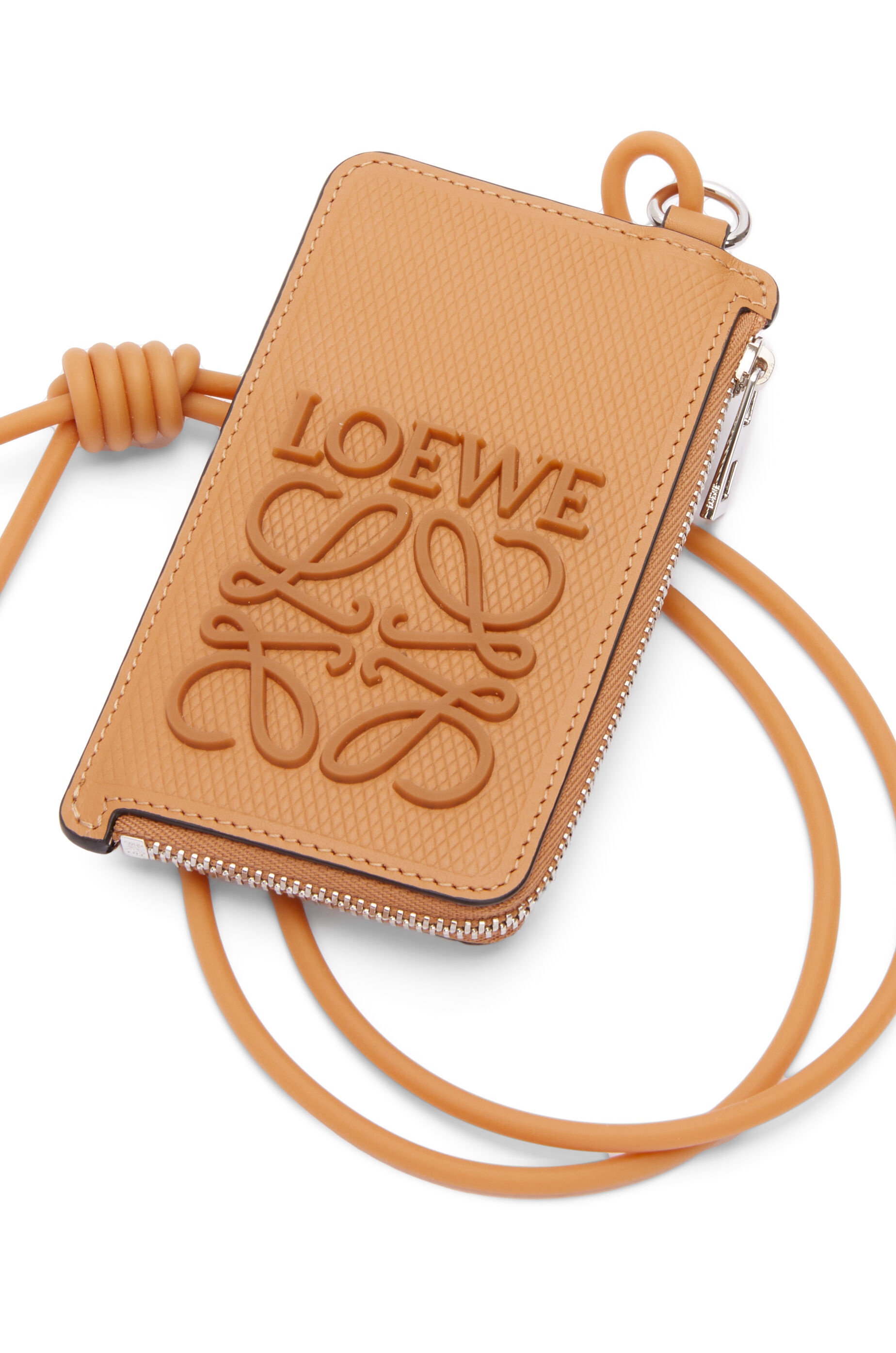 Coin cardholder in diamond calfskin with a strap - 4