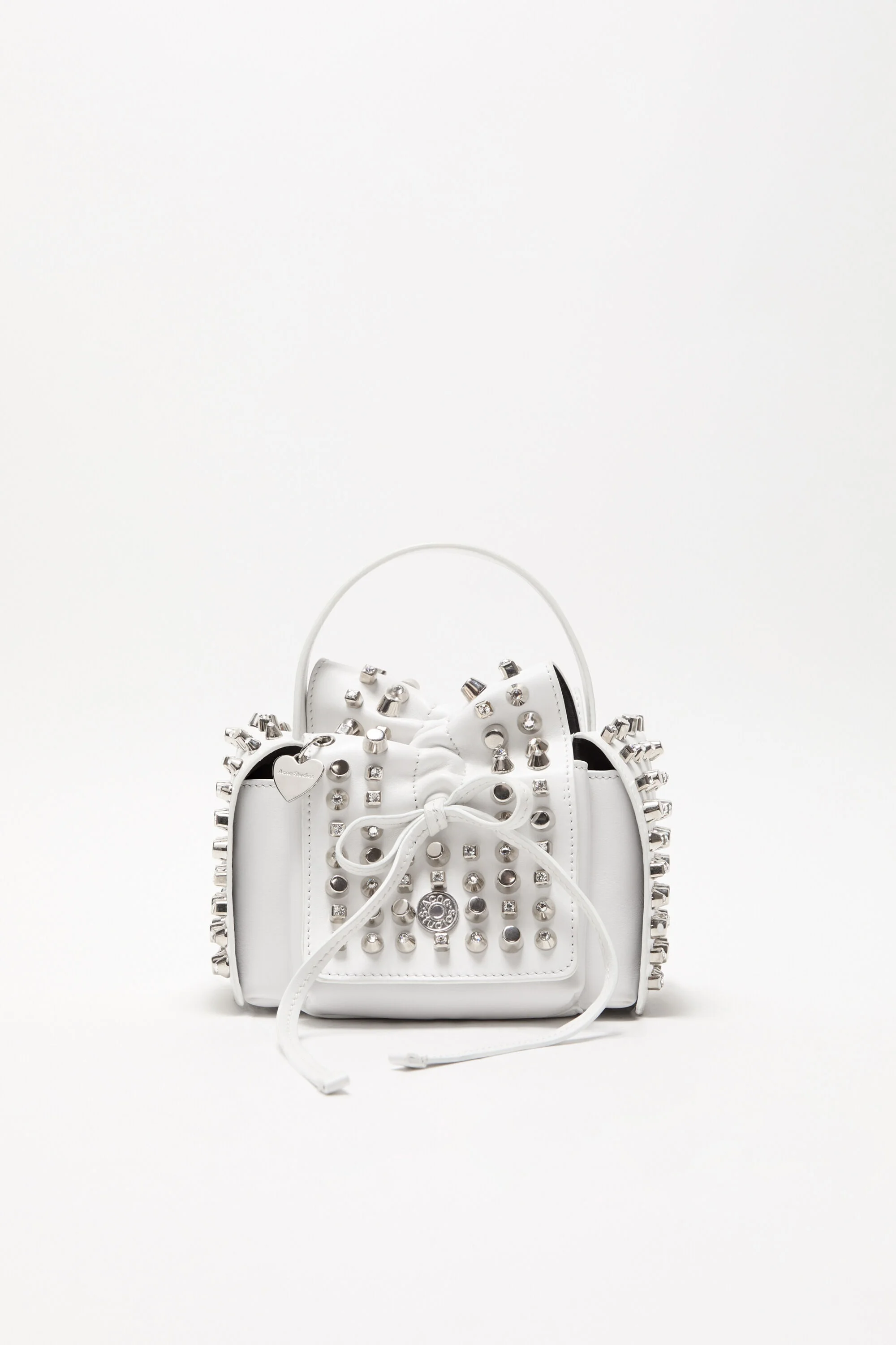Multipocket mini studs bag - White - 1