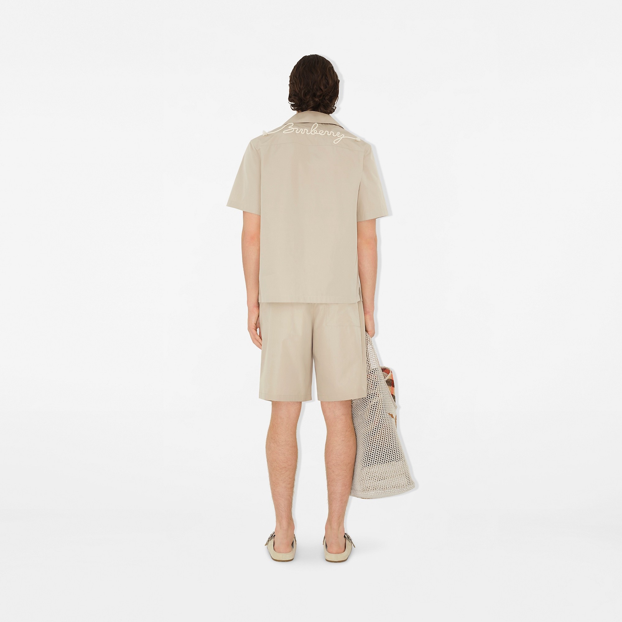 Relaxed Fit Knot Logo Cotton Shirt - 5