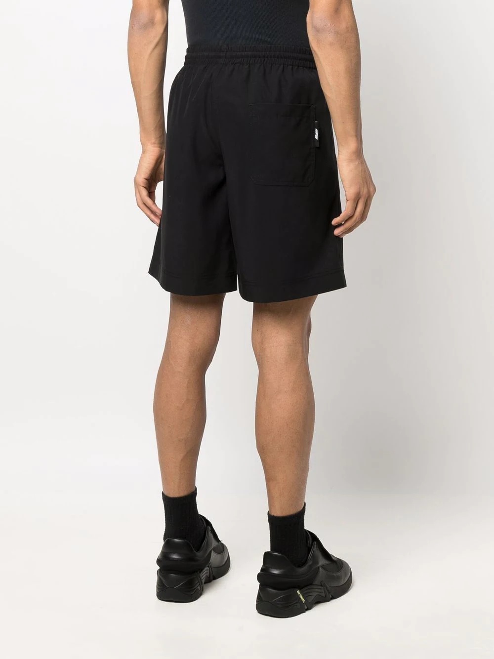 elasticated waistband track shorts - 4