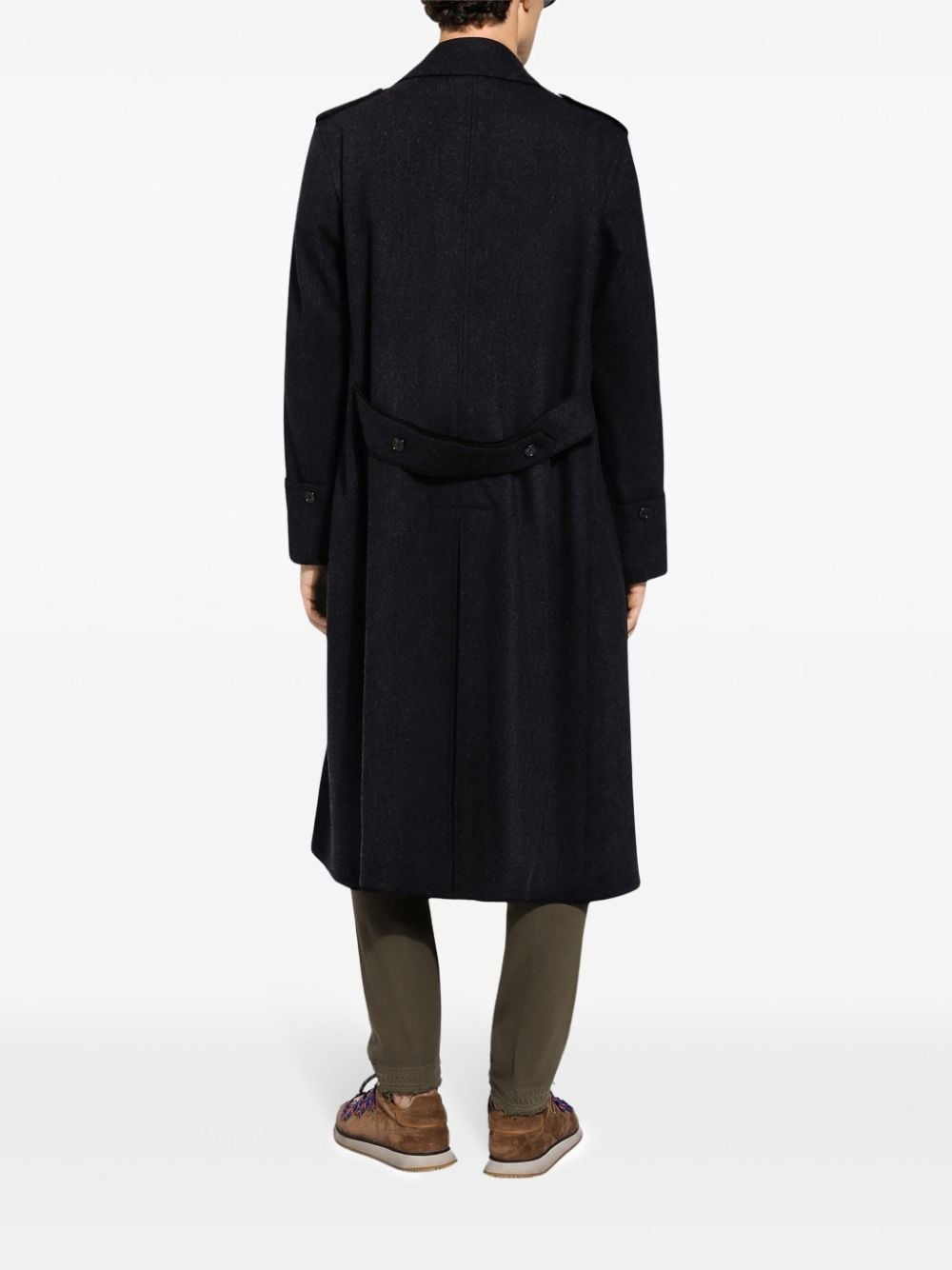 double breasted buttoned coat - 4