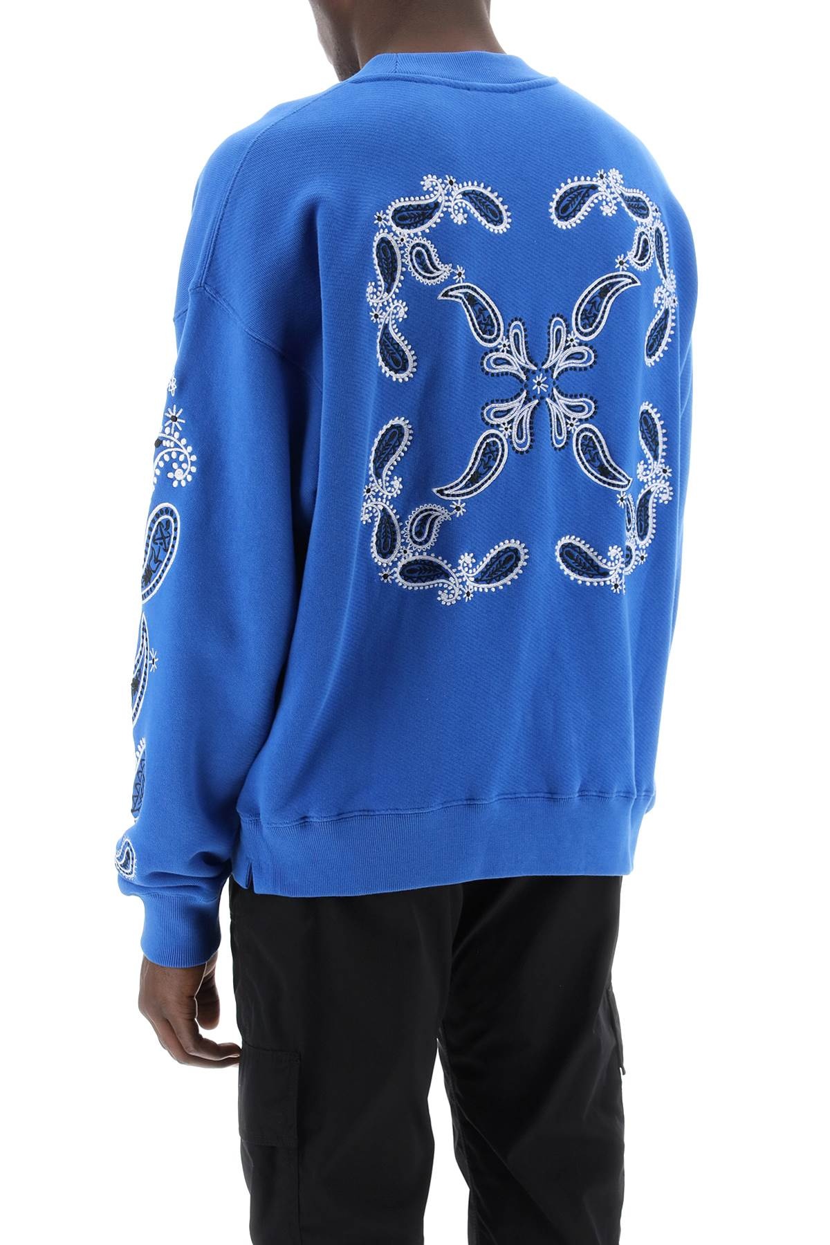 "ARROW BANDANA CREWNECK SWEAT - 4