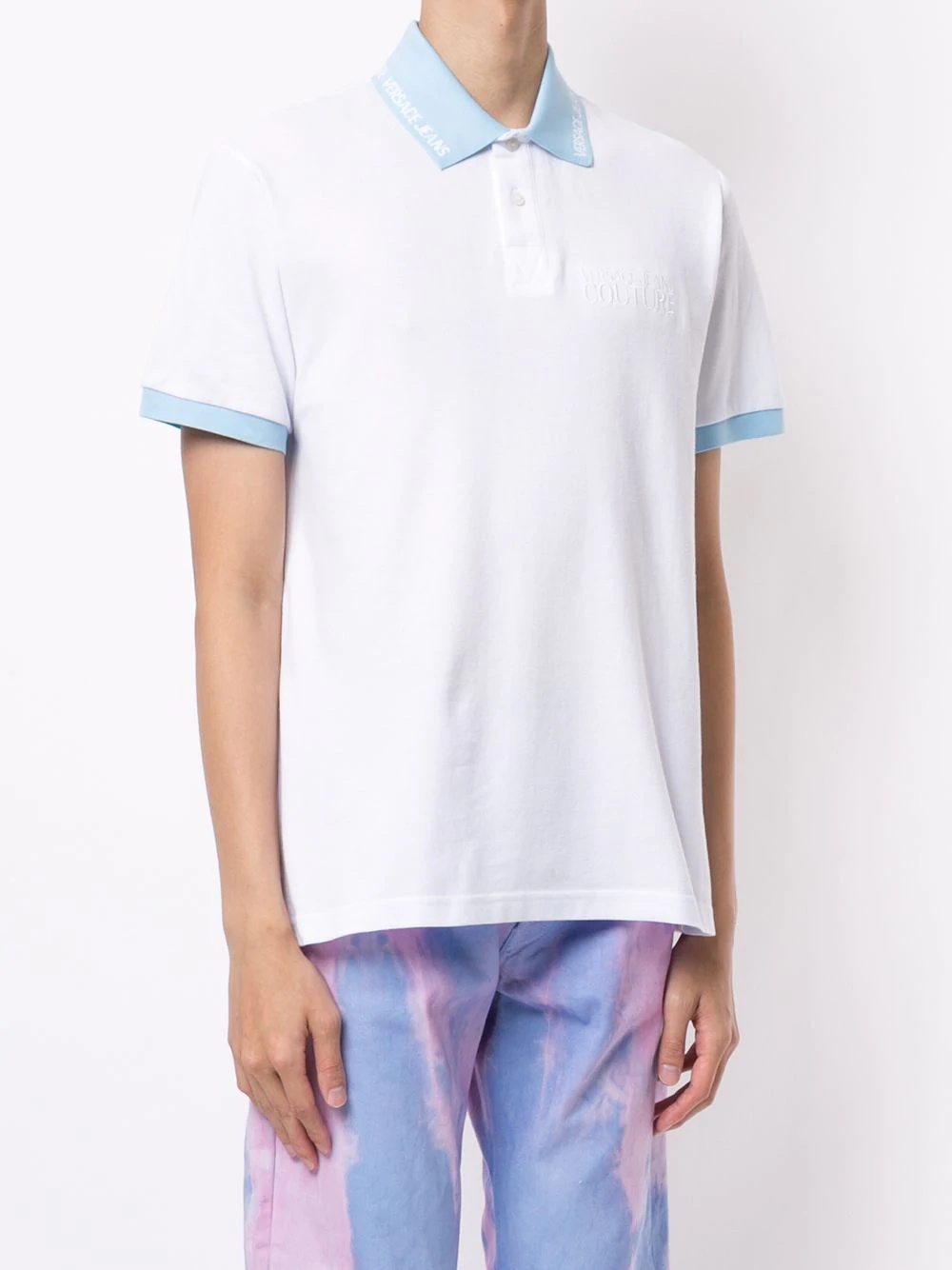 logo collar polo shirt - 3