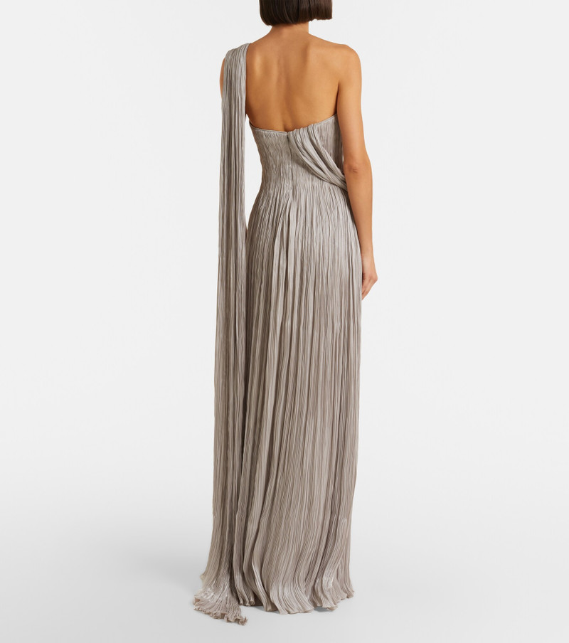 Pleated bustier gown 5
