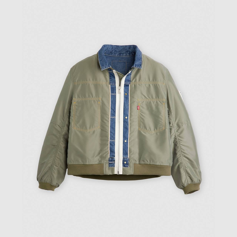 LEVI’S® X SACAI MEN’S DENIM X NYLON TWILL REVERSIBLE BLOUSON 10