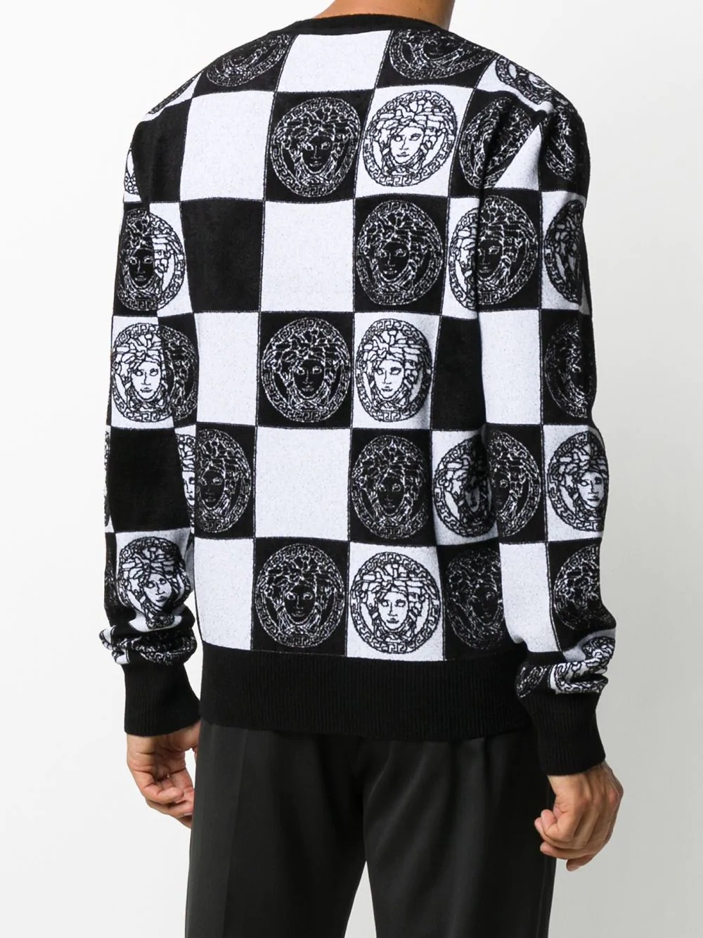 checkerboard logo jumper - 4