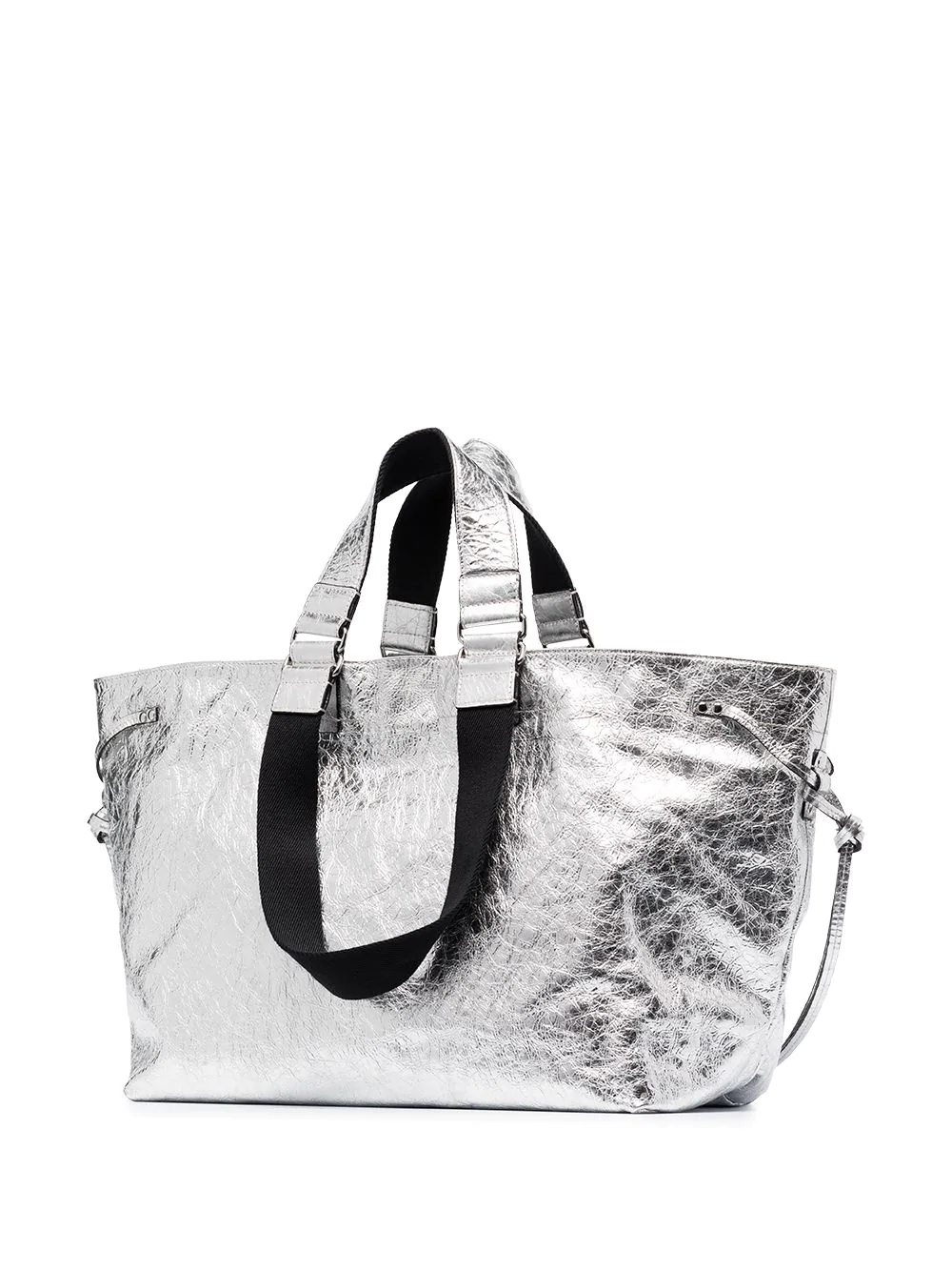 Wardy metallic leather tote bag - 3