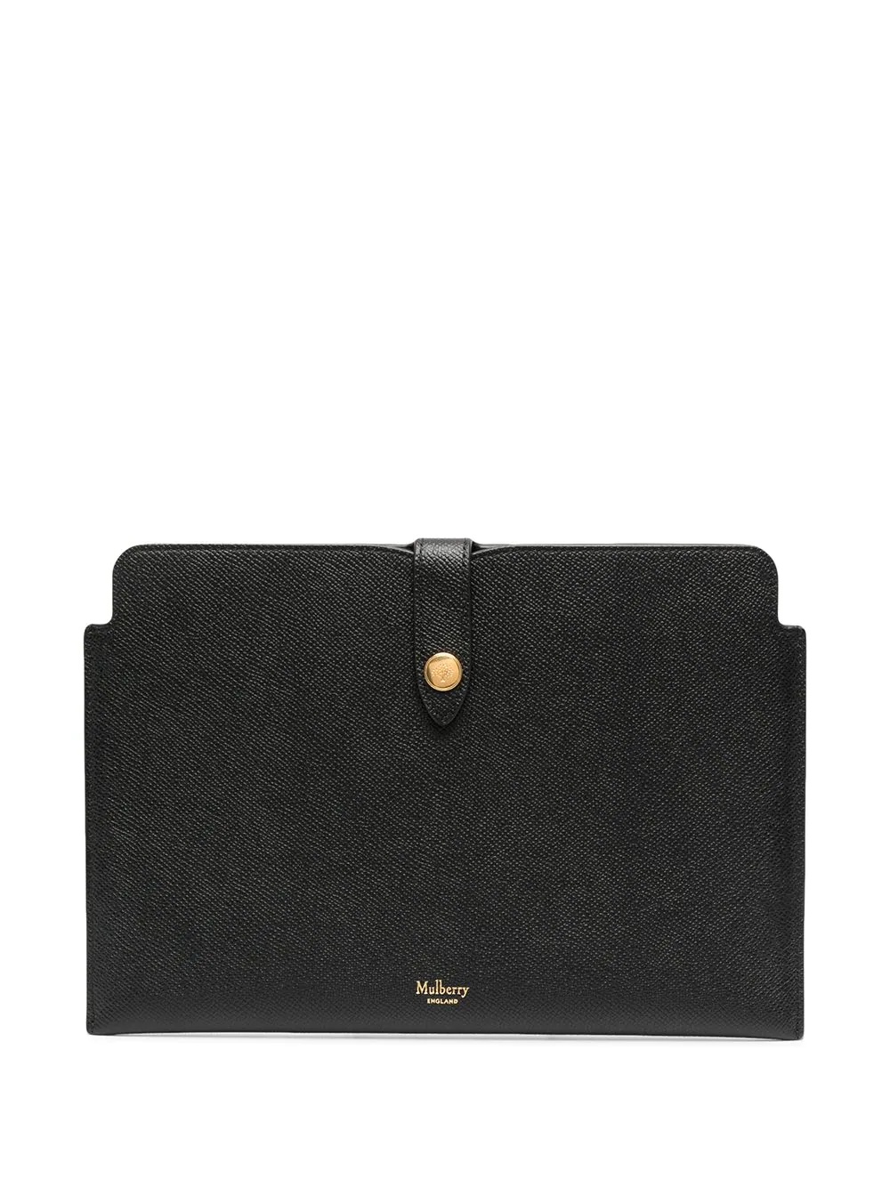 logo-embossed clutch bag - 1