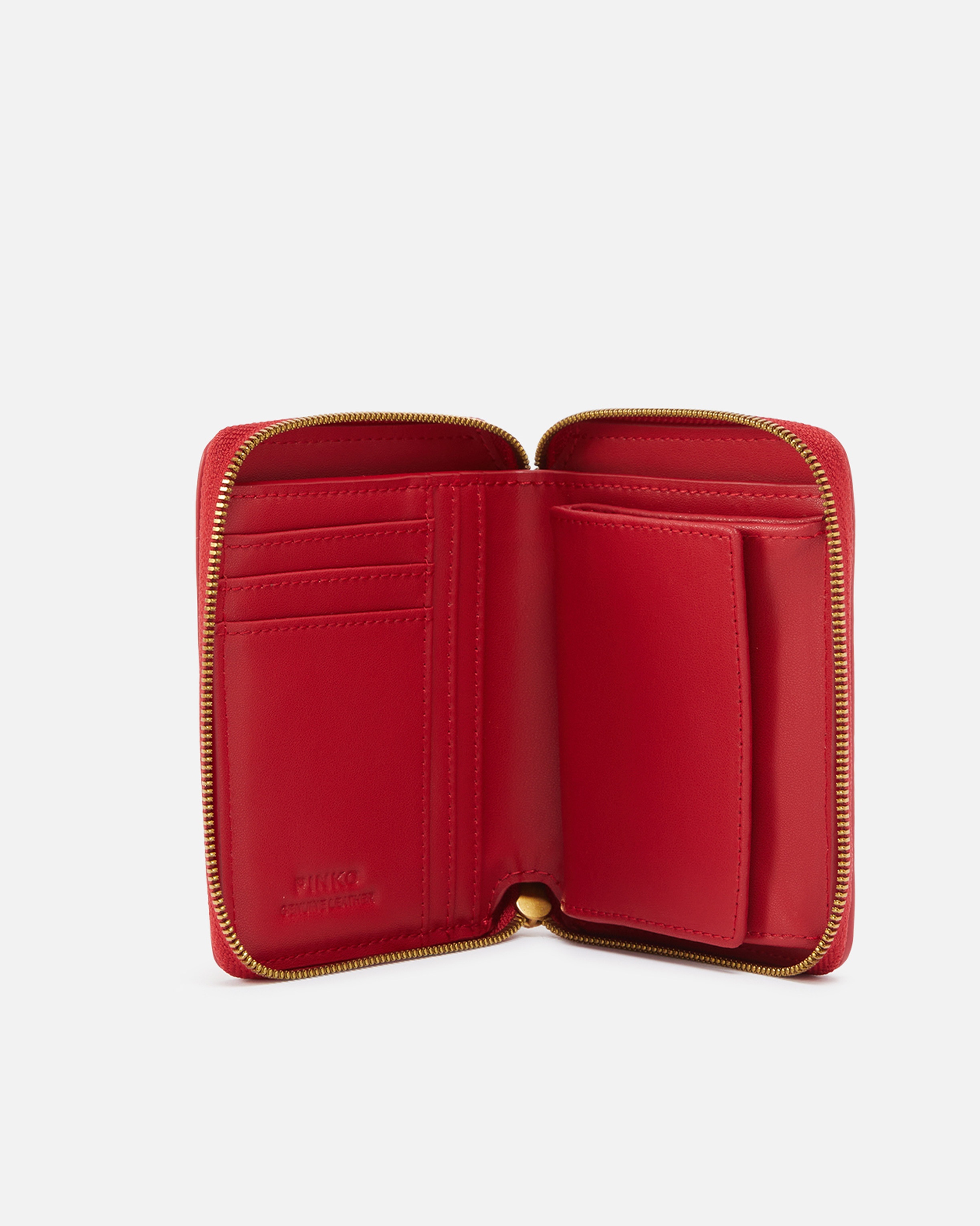 SQUARE LEATHER ZIP-AROUND PURSE - 3