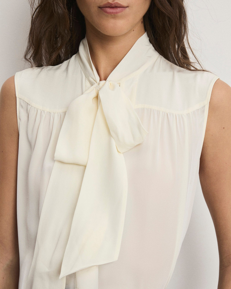 MAGNOLIA TIE-NECK BLOUSE 6