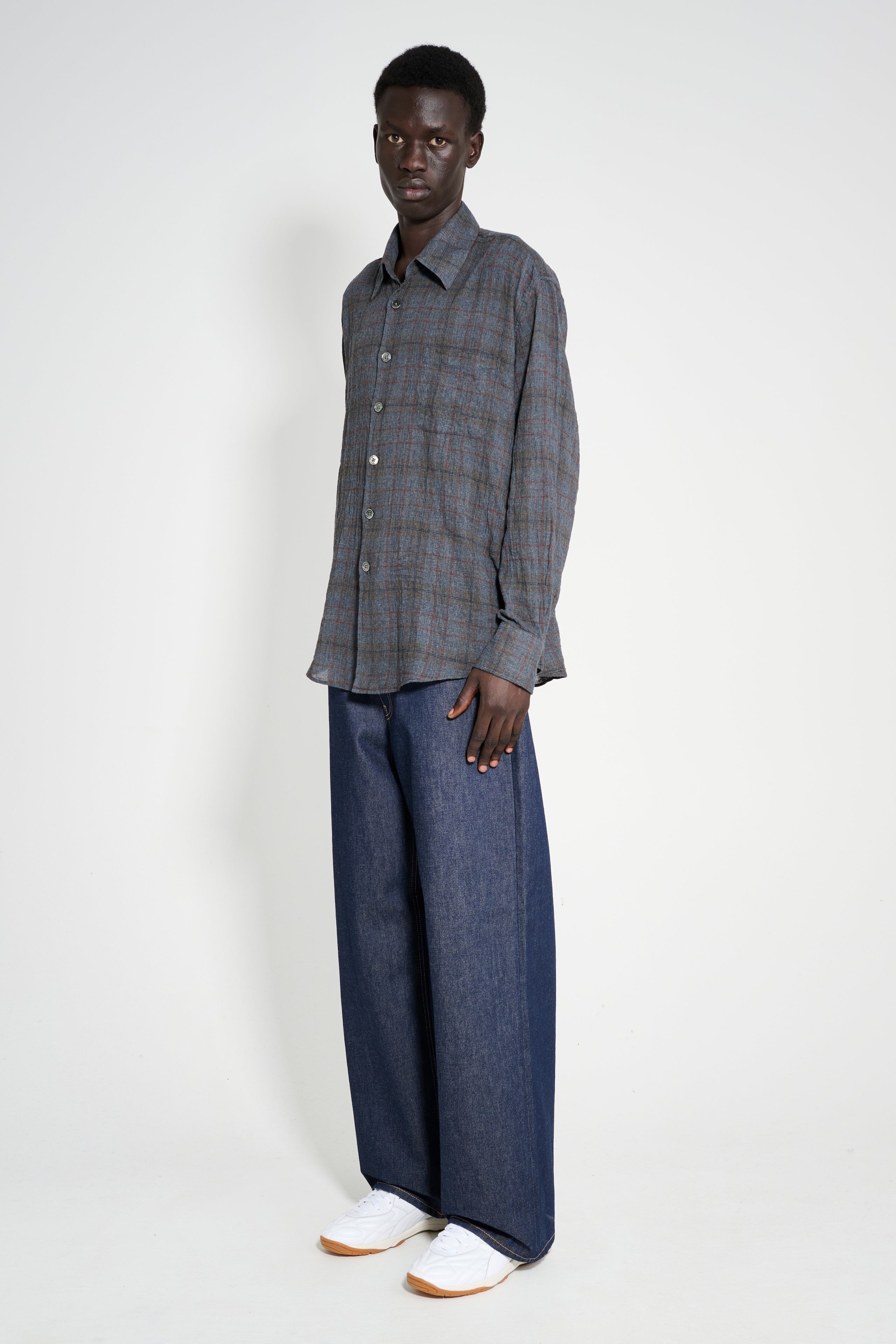 ACNE STUDIOS 1981M BAGGY FIT FN NEW RW INDIGO BLUE - 5
