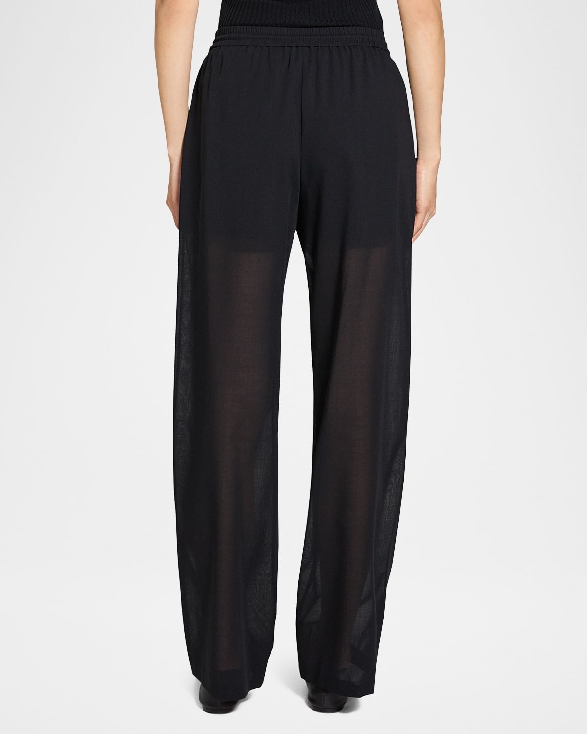 Drawstring Pull-On Pants - 3
