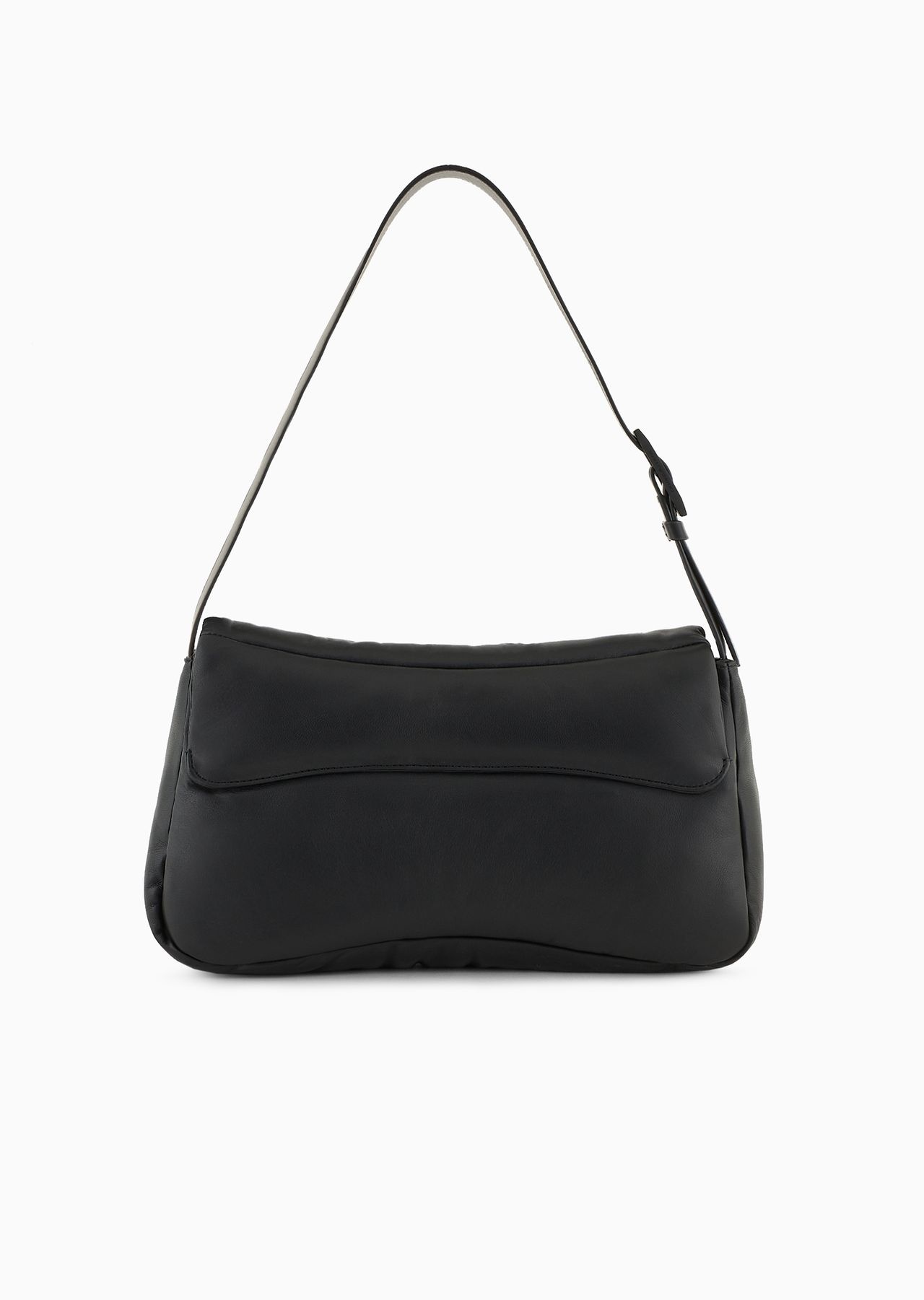 Oversized baguette shoulder bag in puffy nappa leather - 3