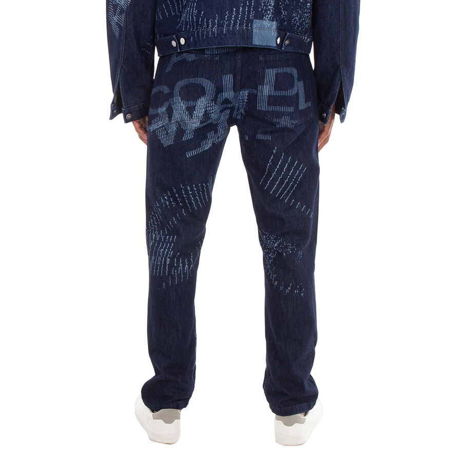 A Cold Wall Lasered-Logo Cotton Jeans - 4