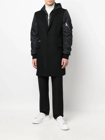 PHILIPP PLEIN zip-up hooded coat outlook