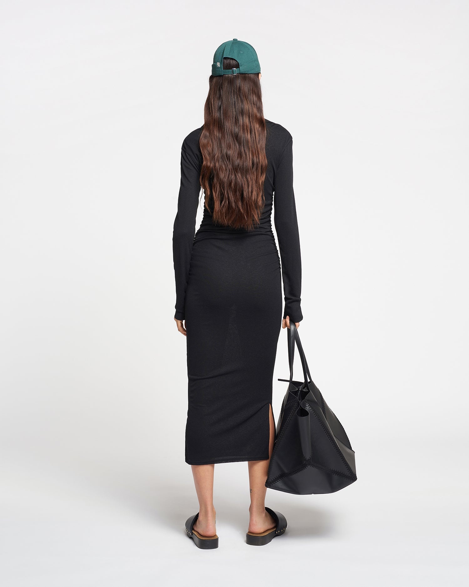 Mesh Jersey Shirt Dress - 2