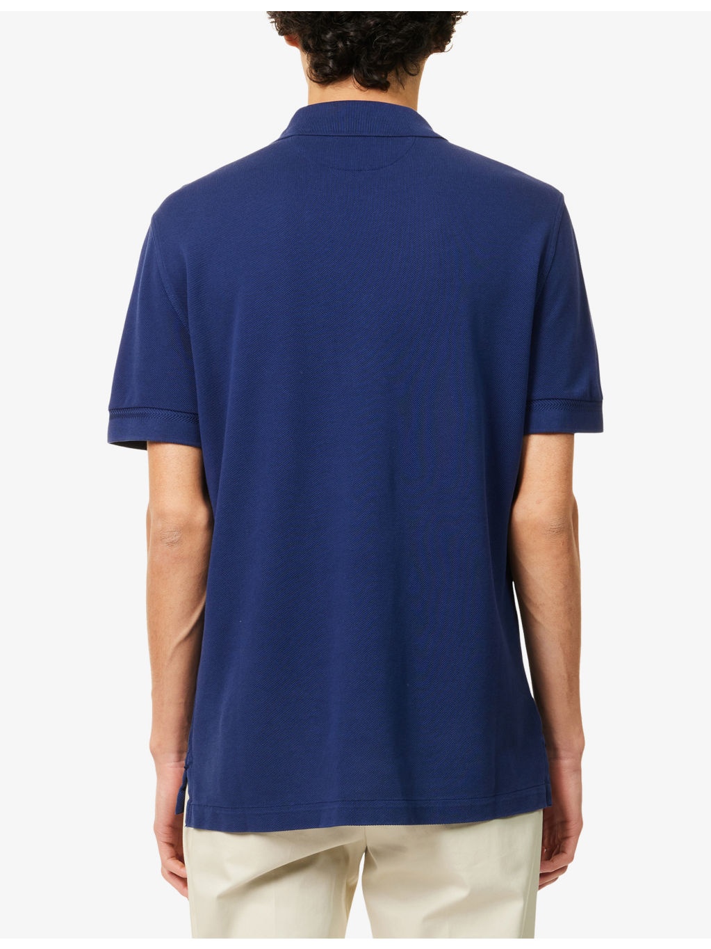 Short-Sleeve Lyocell-Cotton Piquet Polo Shirt - 4
