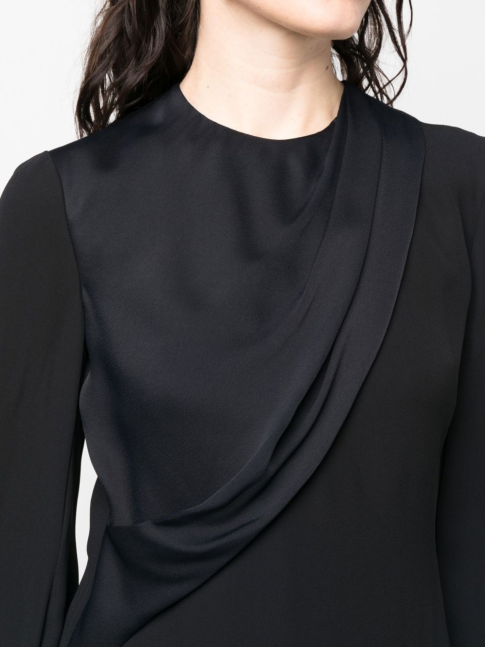 draped fitted minidress - 5
