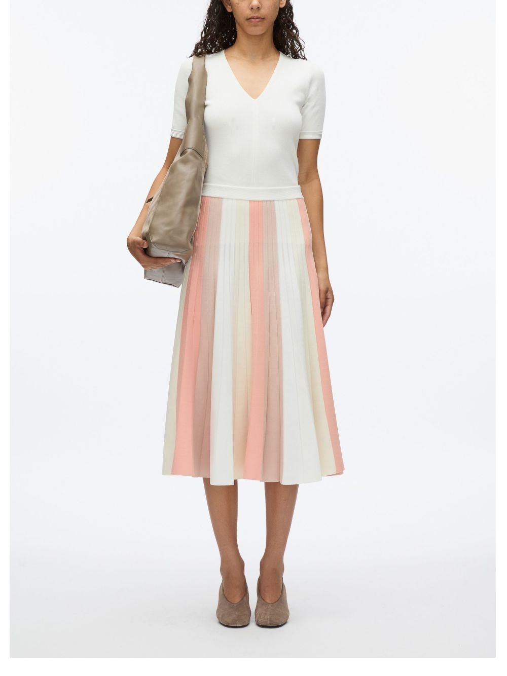 striped midi skirt - 2
