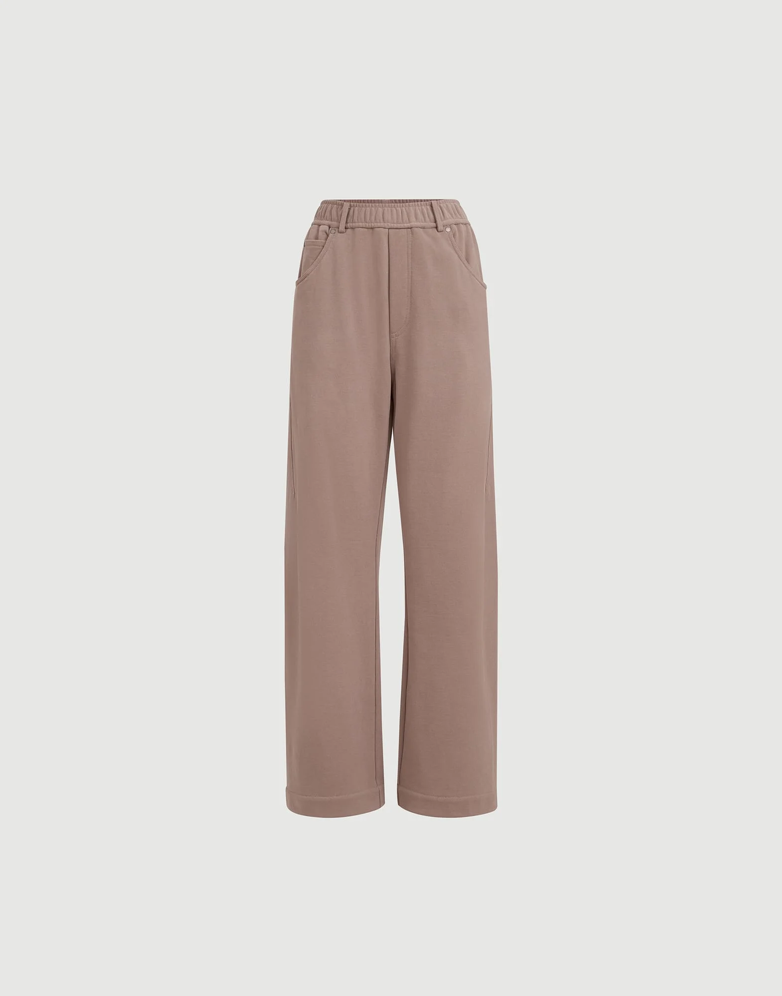 Cotton smooth French terry track trousers - 1