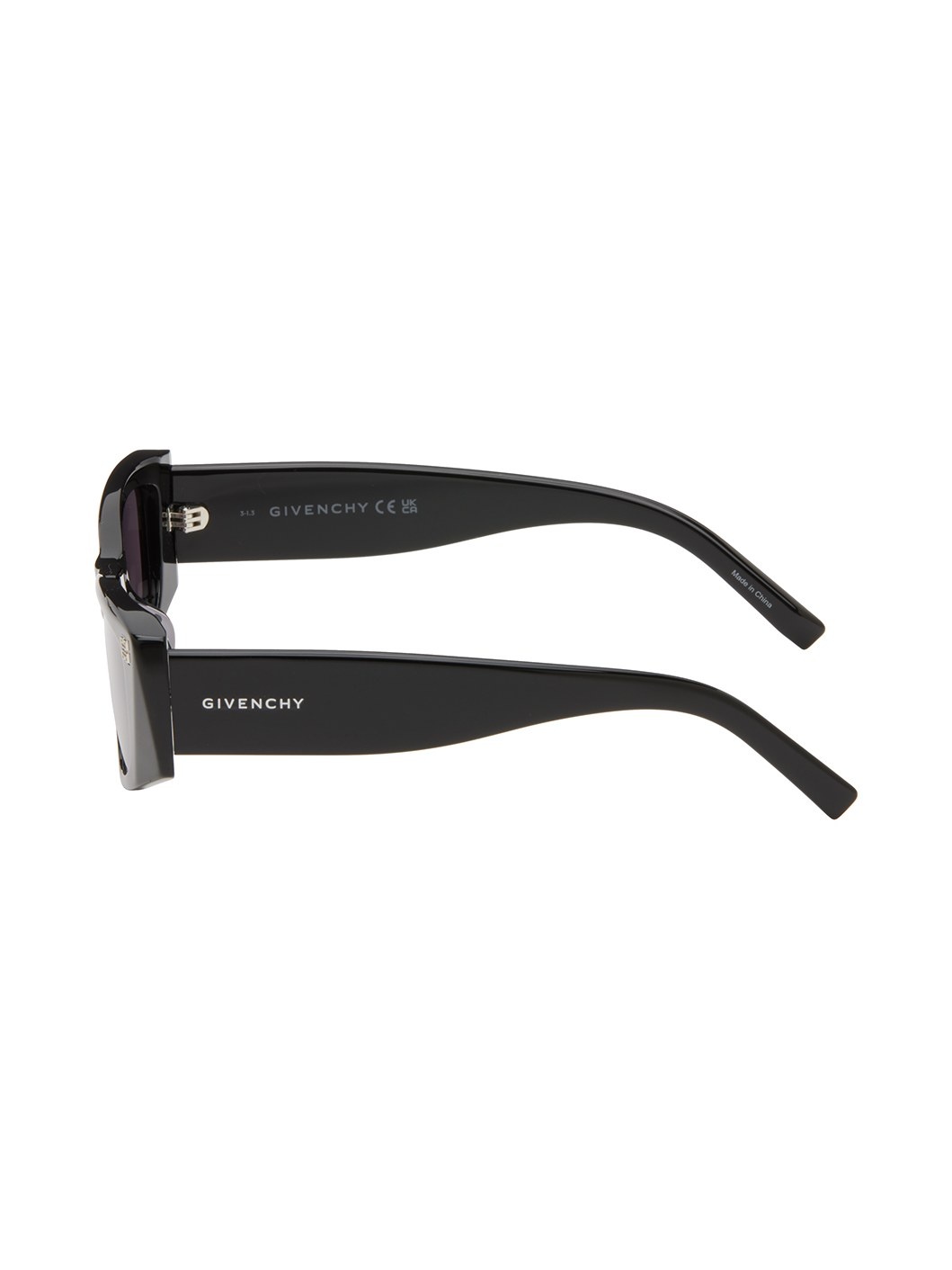 Black Rectangular Sunglasses - 3