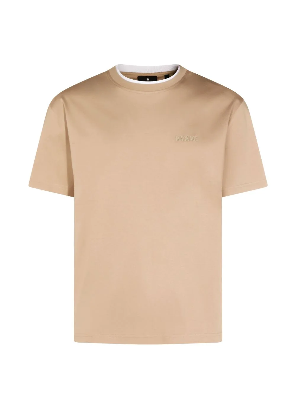 layered crew-neck T-shirt - 1