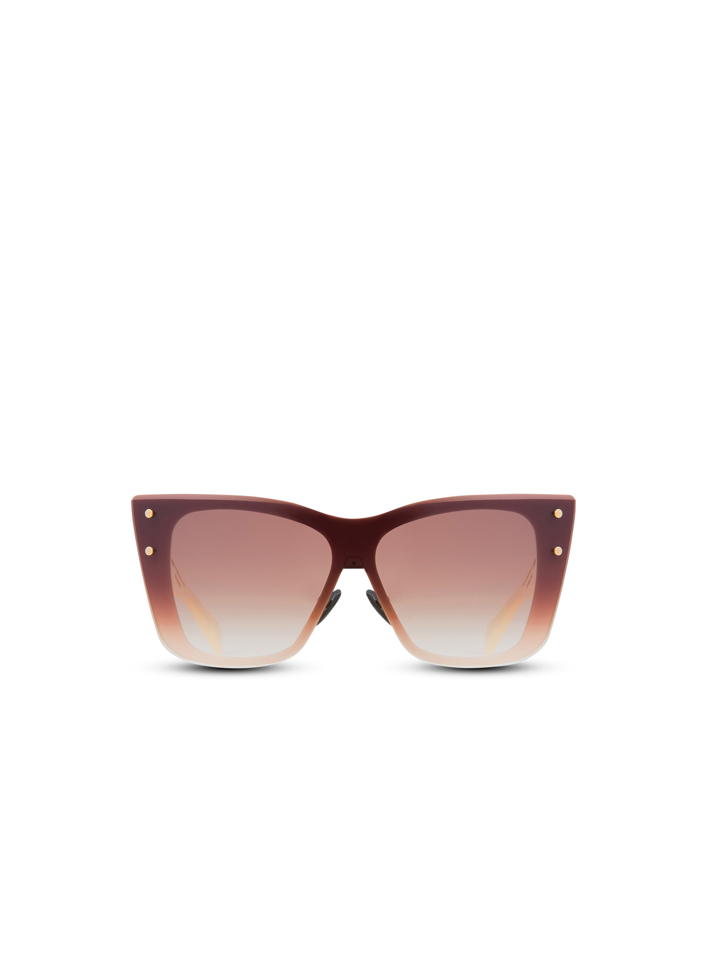 Tortoiseshell-effect titanium Armour sunglasses - 1
