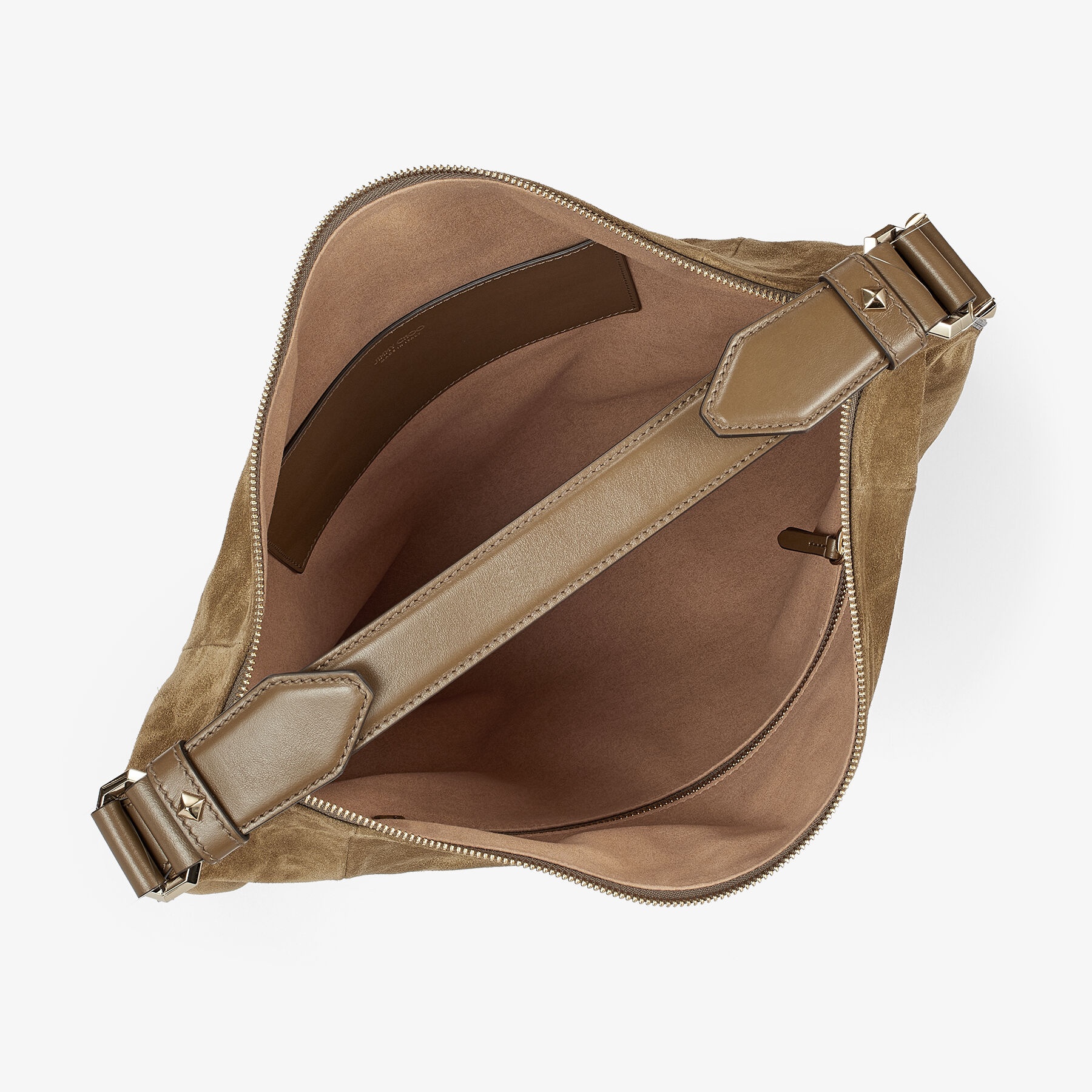 Ana Hobo/s
Caper Green Suede and Smooth Calf Leather Hobo Handbag - 3