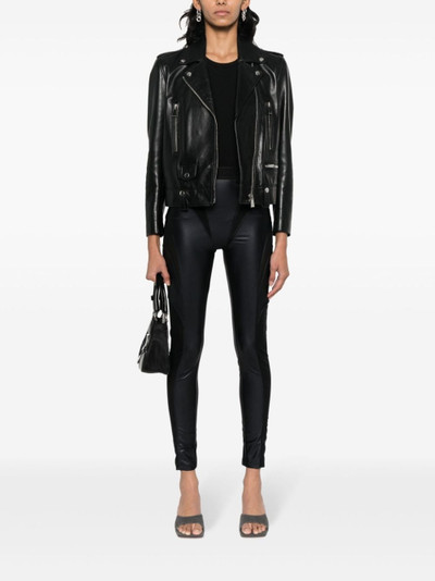 VERSACE JEANS COUTURE panelled faux-leather leggings outlook
