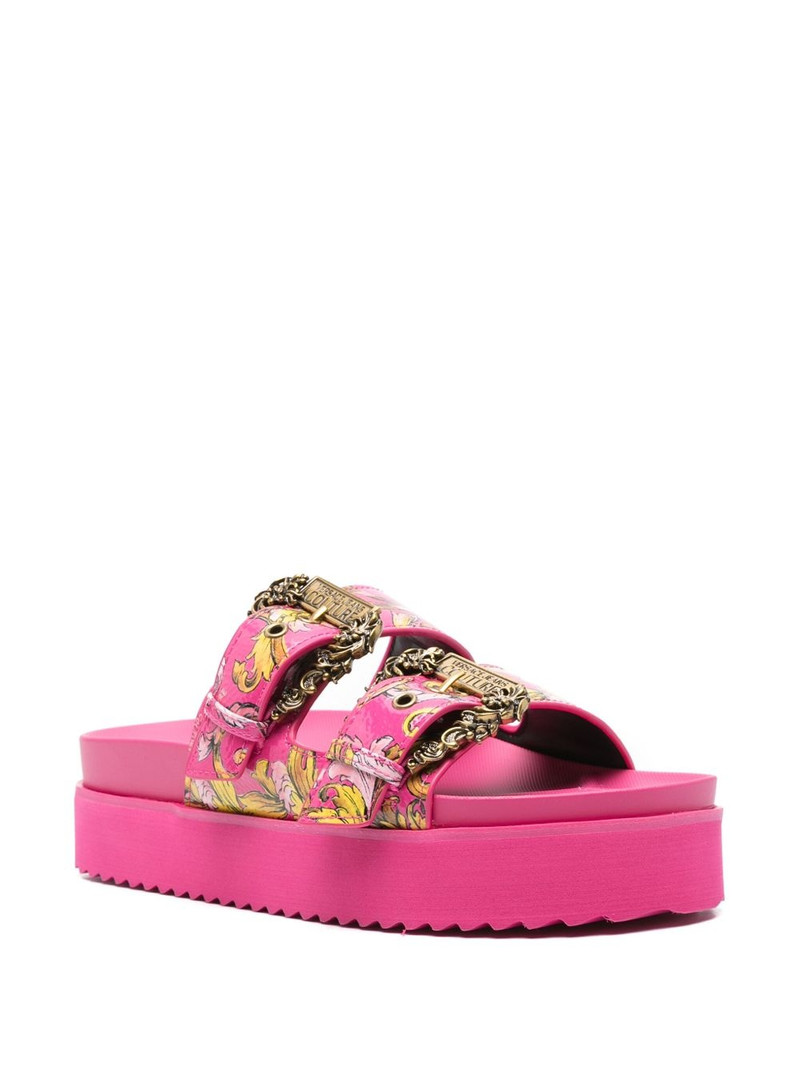 VERSACE JEANS COUTURE Barocco-print slides outlook