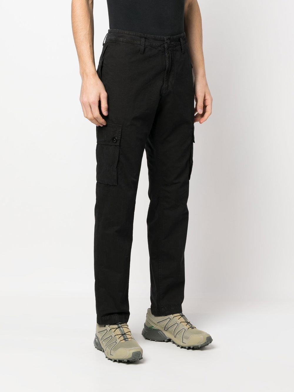side cargo-pocket detail trousers - 3