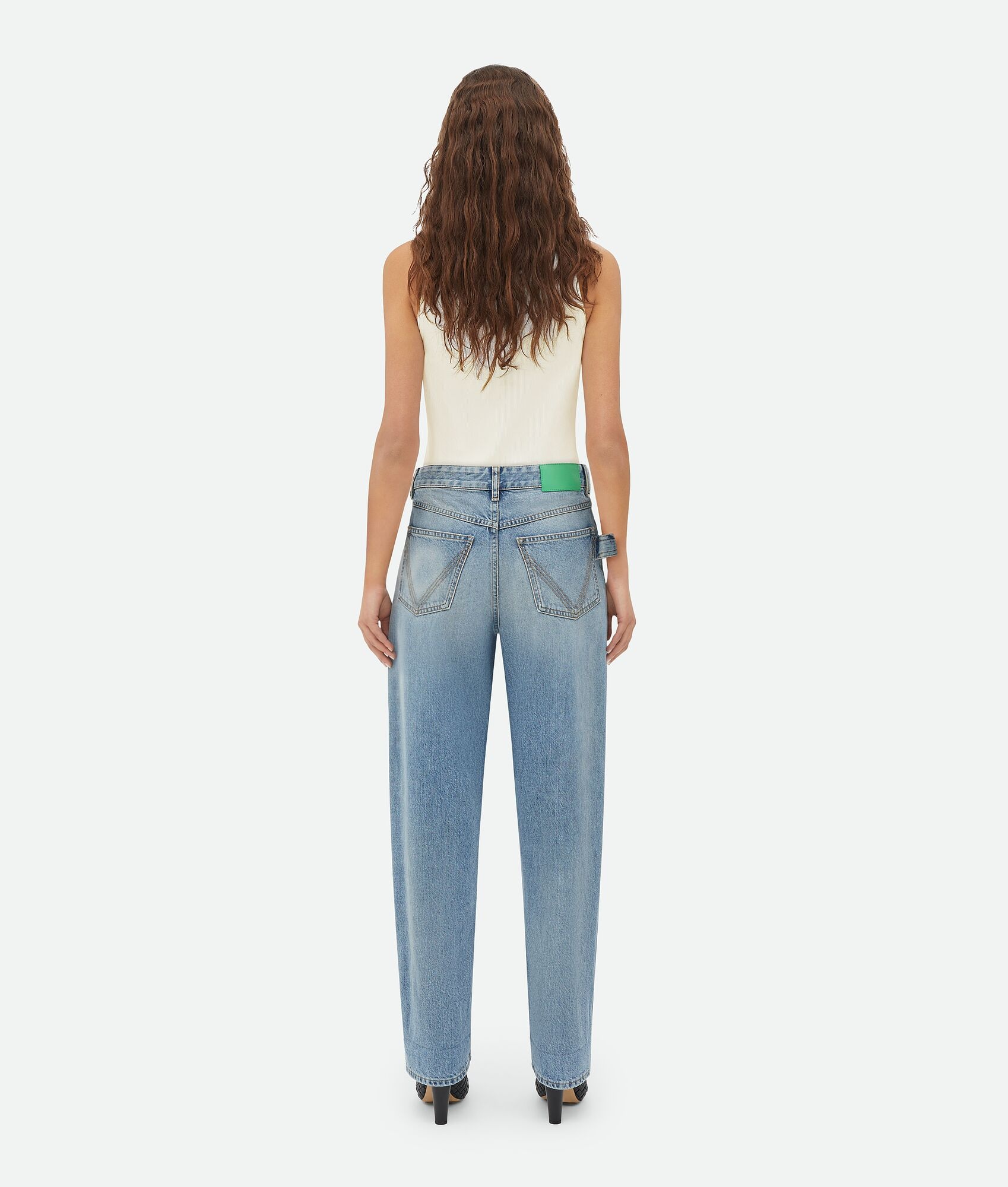 Vintage Medium Indigo Turned Up Denim - 3