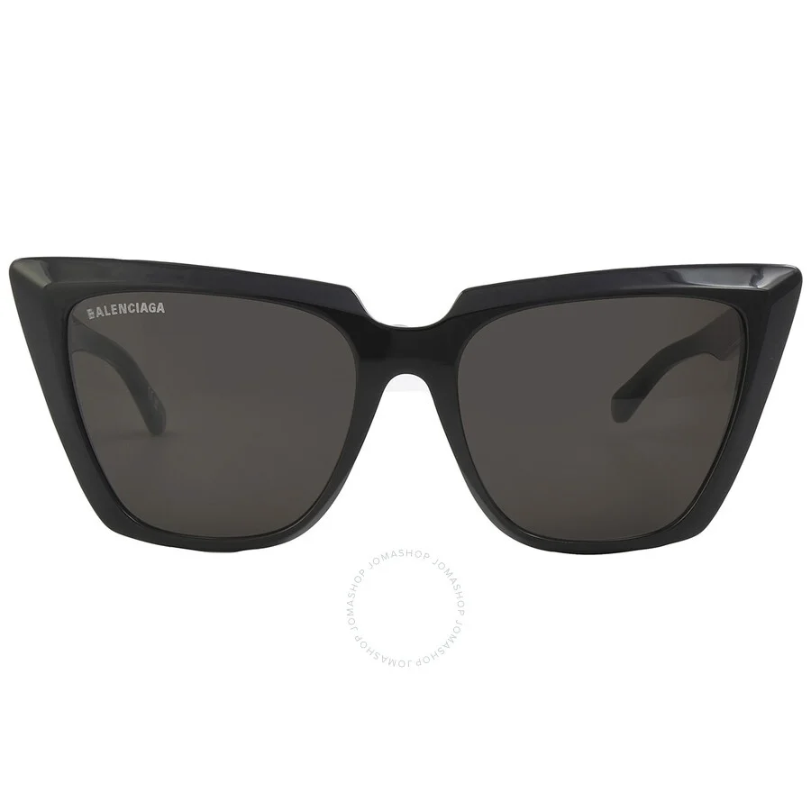 Balenciaga Grey Cat Eye Ladies Sunglasses BB0046S 001 55 - 1