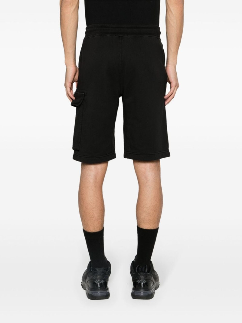 Diagonal cotton track shorts 4
