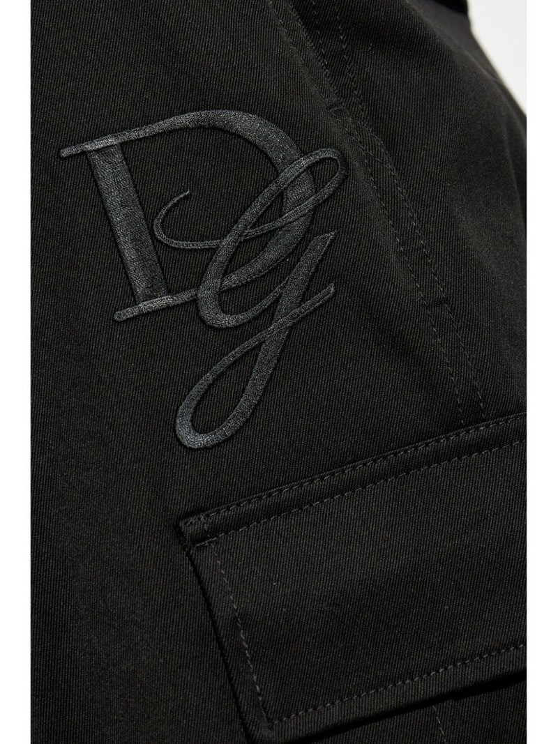 logo-embroidered cargo trousers 5