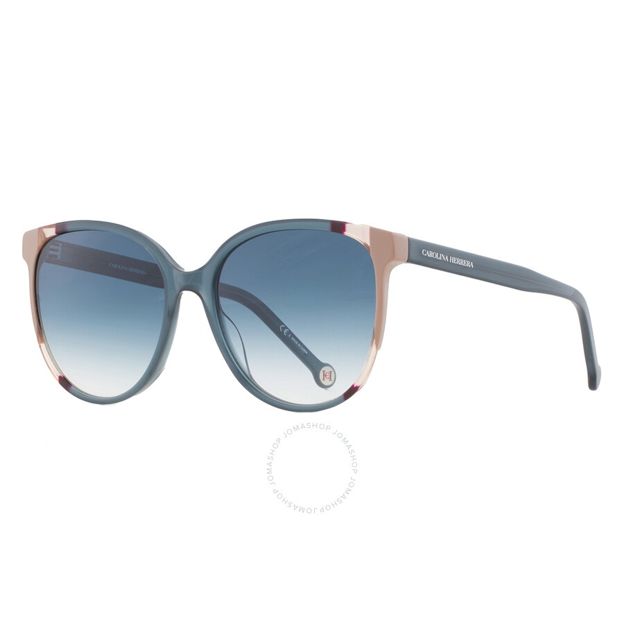 Carolina Herrera Blue Shaded Cat Eye Ladies Sunglasses CH 0063/S 0HBJ/08 58 - 3
